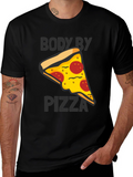 Body By Pizza Graphic Tee - Funny Unisex T-Shirt