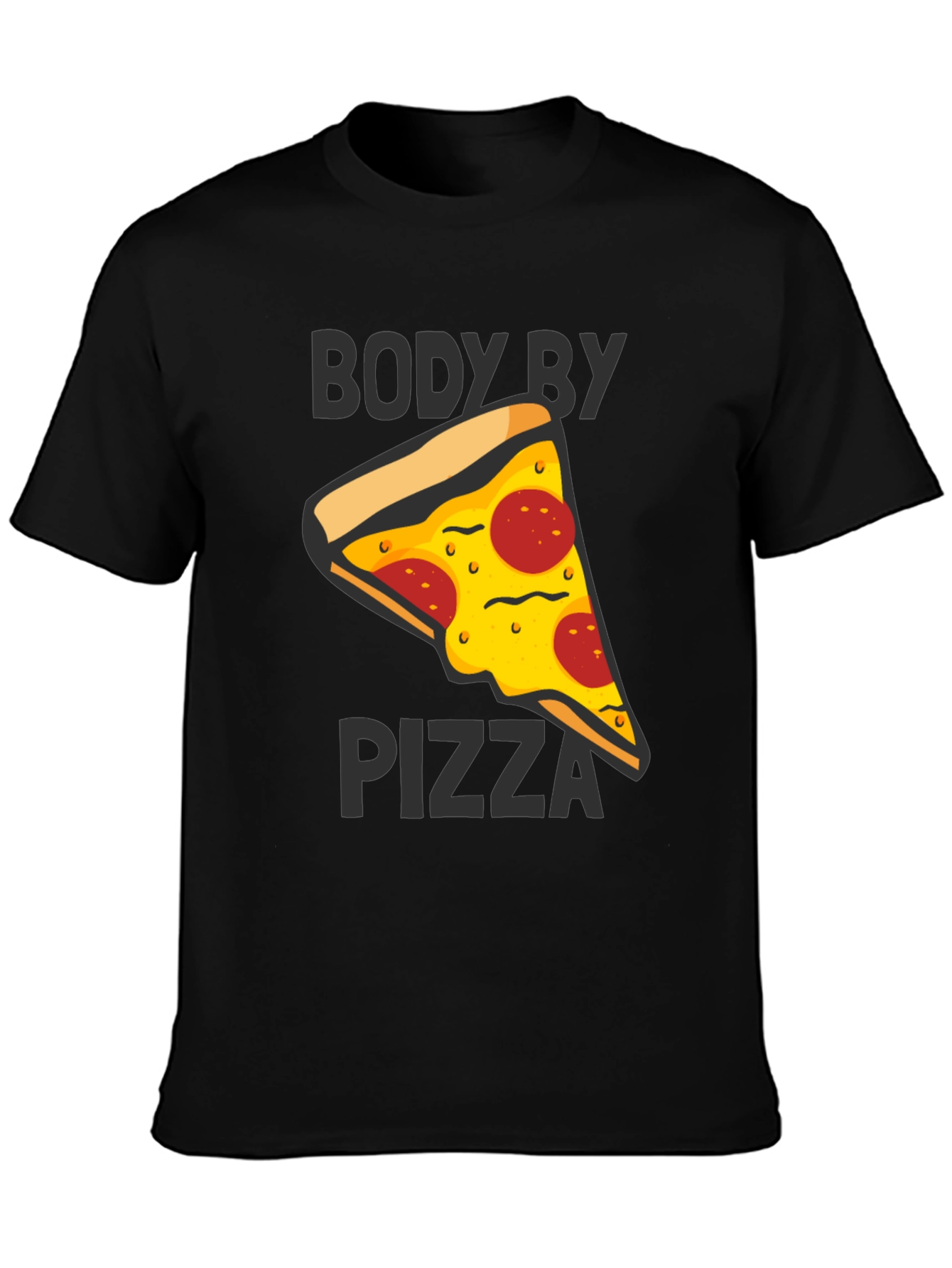 Body By Pizza Graphic Tee - Funny Unisex T-Shirt
