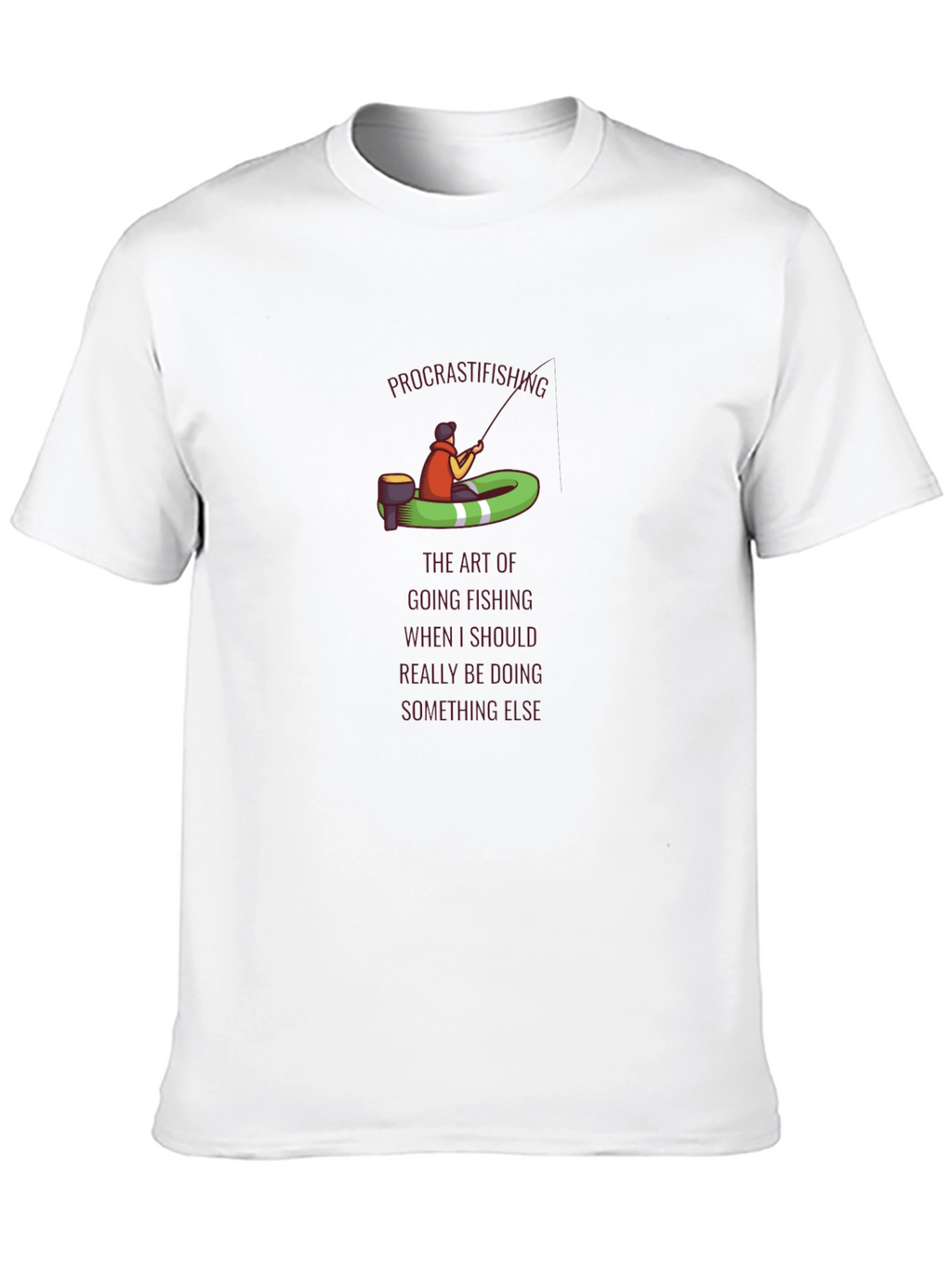 Procrastifishing T-Shirt: Funny Fishing Tee