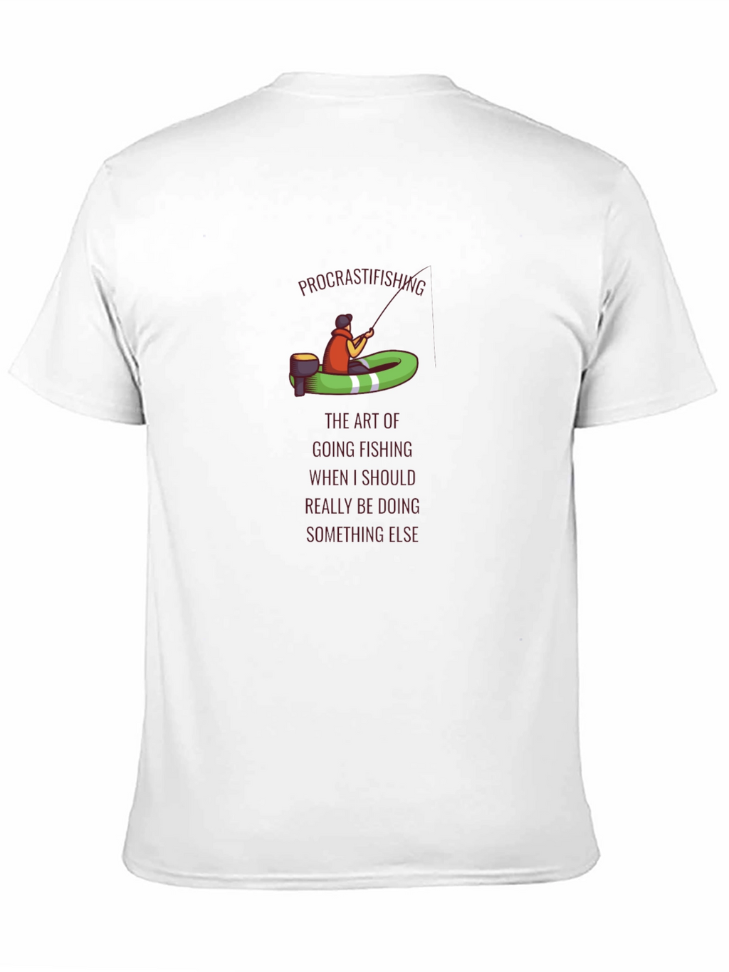 Procrastifishing T-Shirt: Funny Fishing Tee