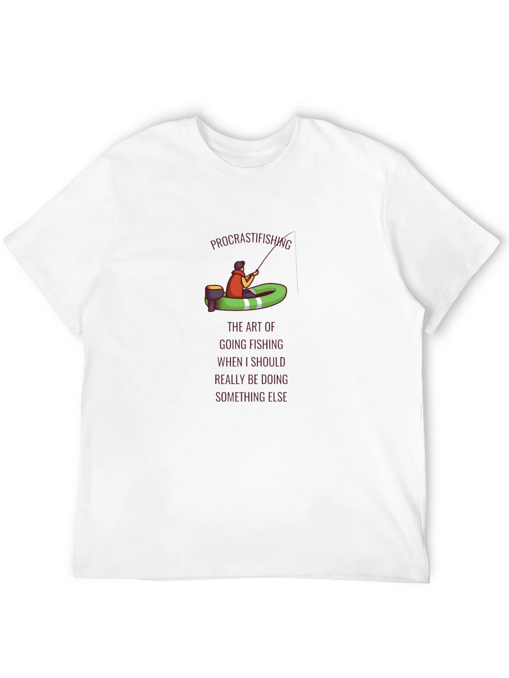 Procrastifishing T-Shirt: Funny Fishing Tee