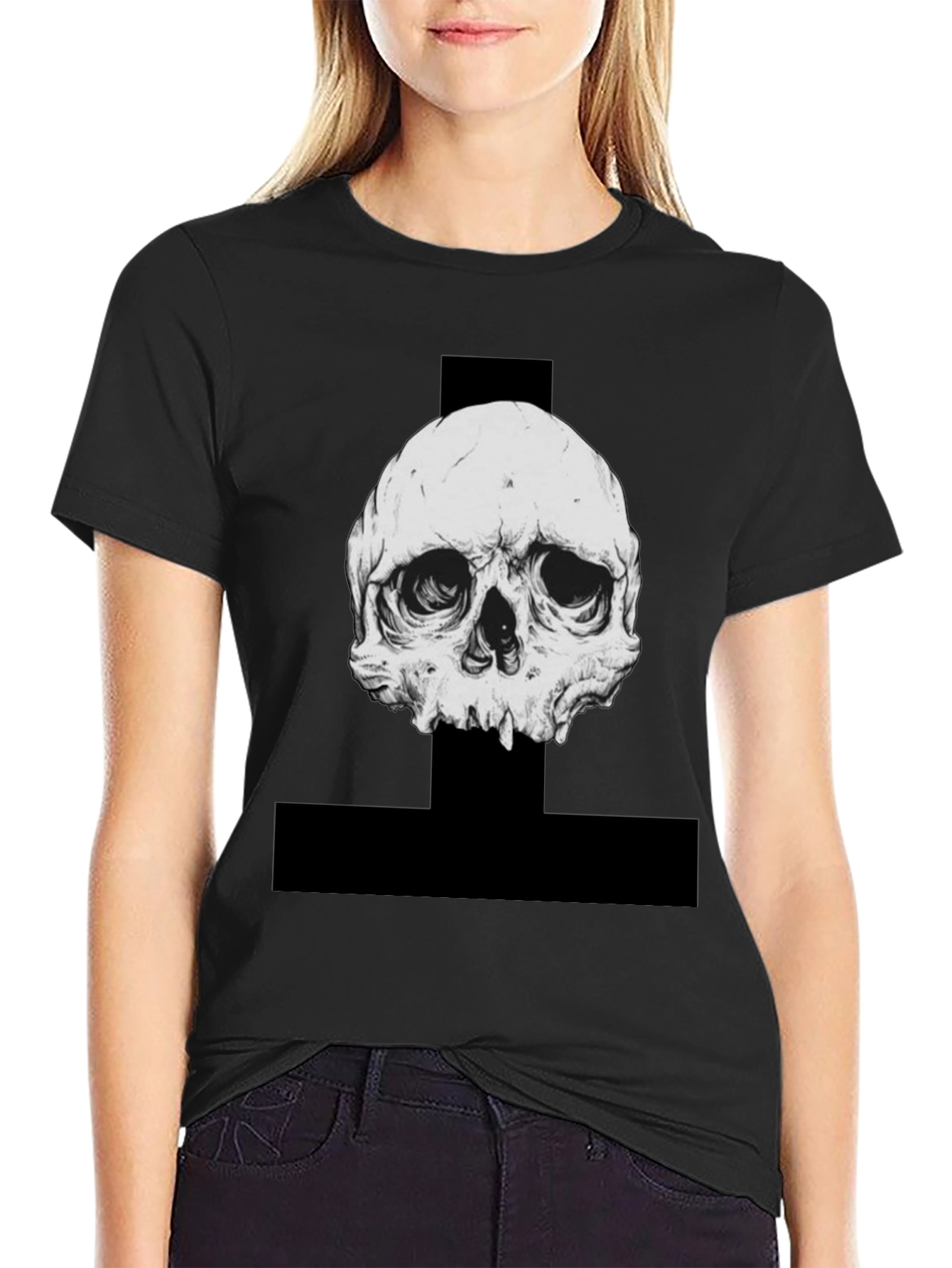 Skull Graphic Black T-Shirt
