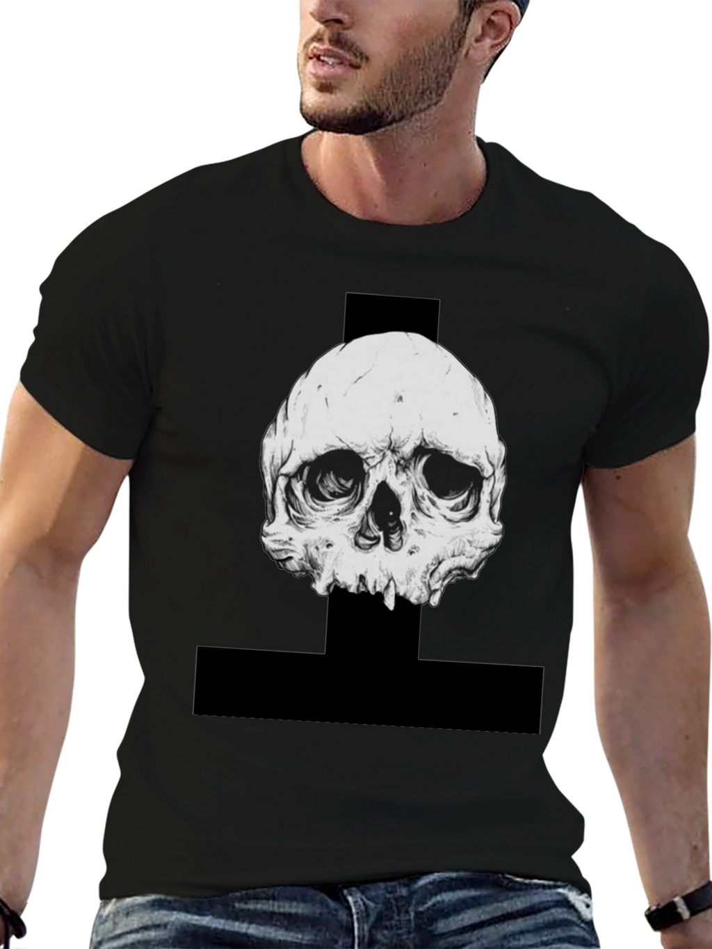 Skull Graphic Black T-Shirt