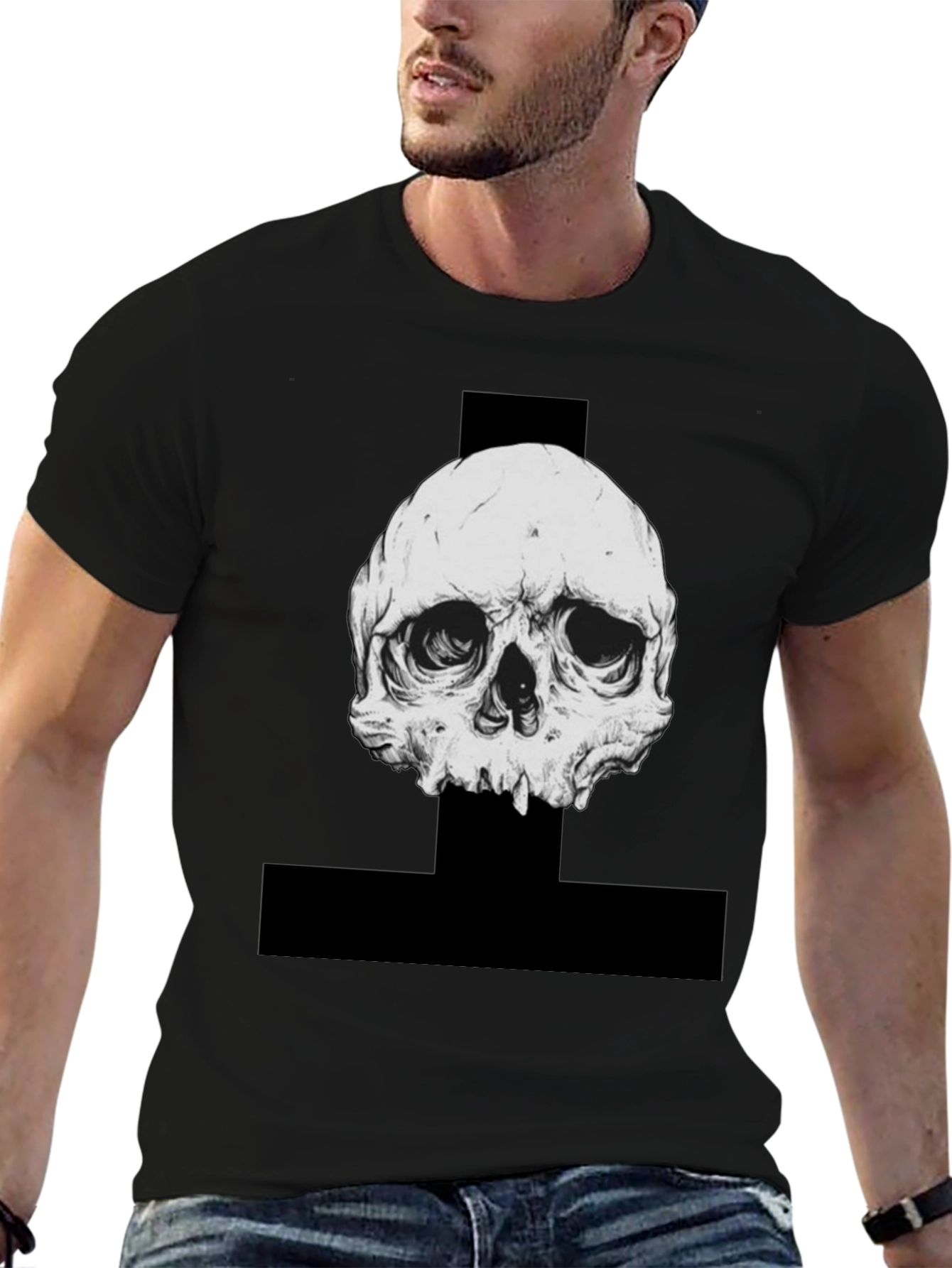Skull Graphic Black T-Shirt