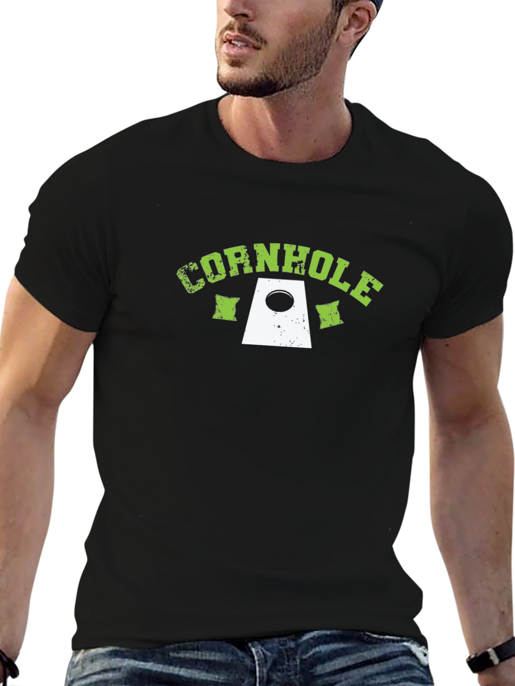 Cornhole Black T-Shirt