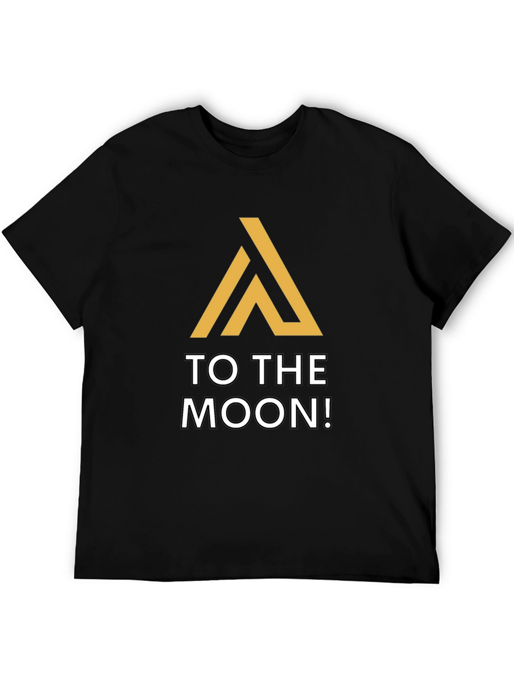 To The Moon Black Graphic Tee