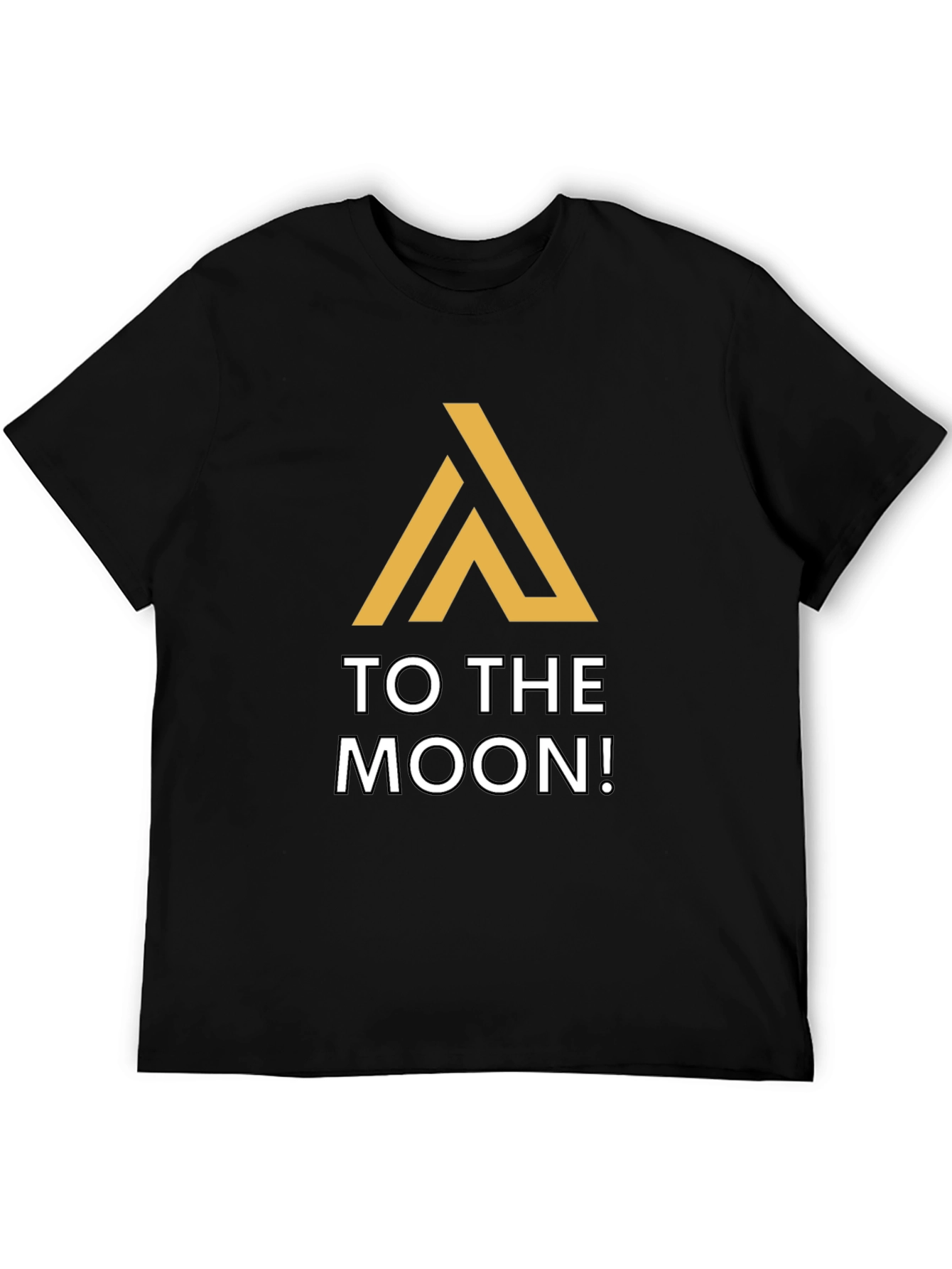 To The Moon Black Graphic Tee