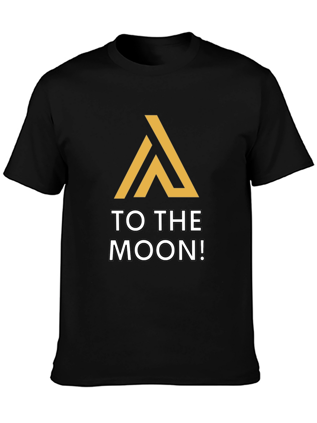 To The Moon Black Graphic Tee