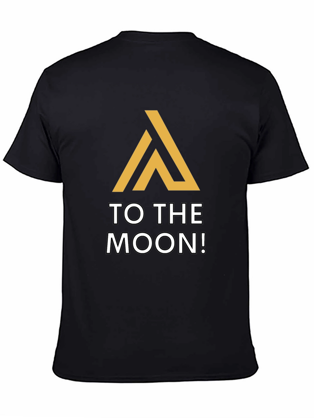 To The Moon Black Graphic Tee