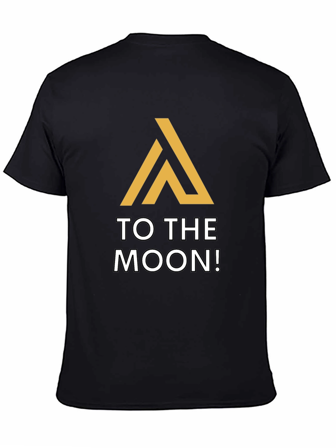 To The Moon Black Graphic Tee