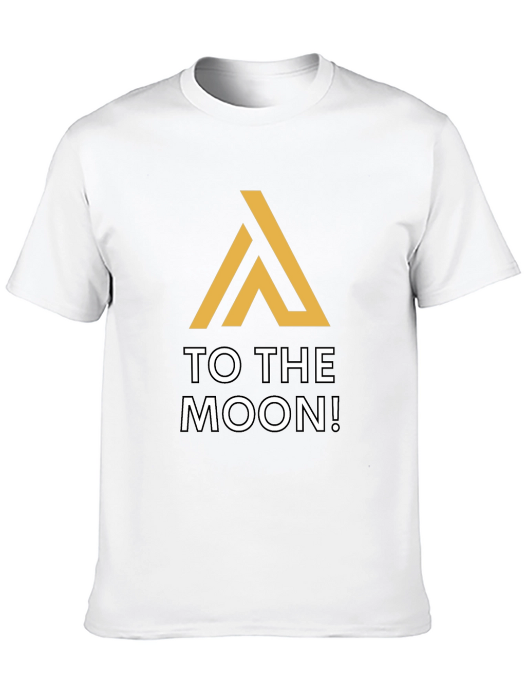 To The Moon Black Graphic Tee