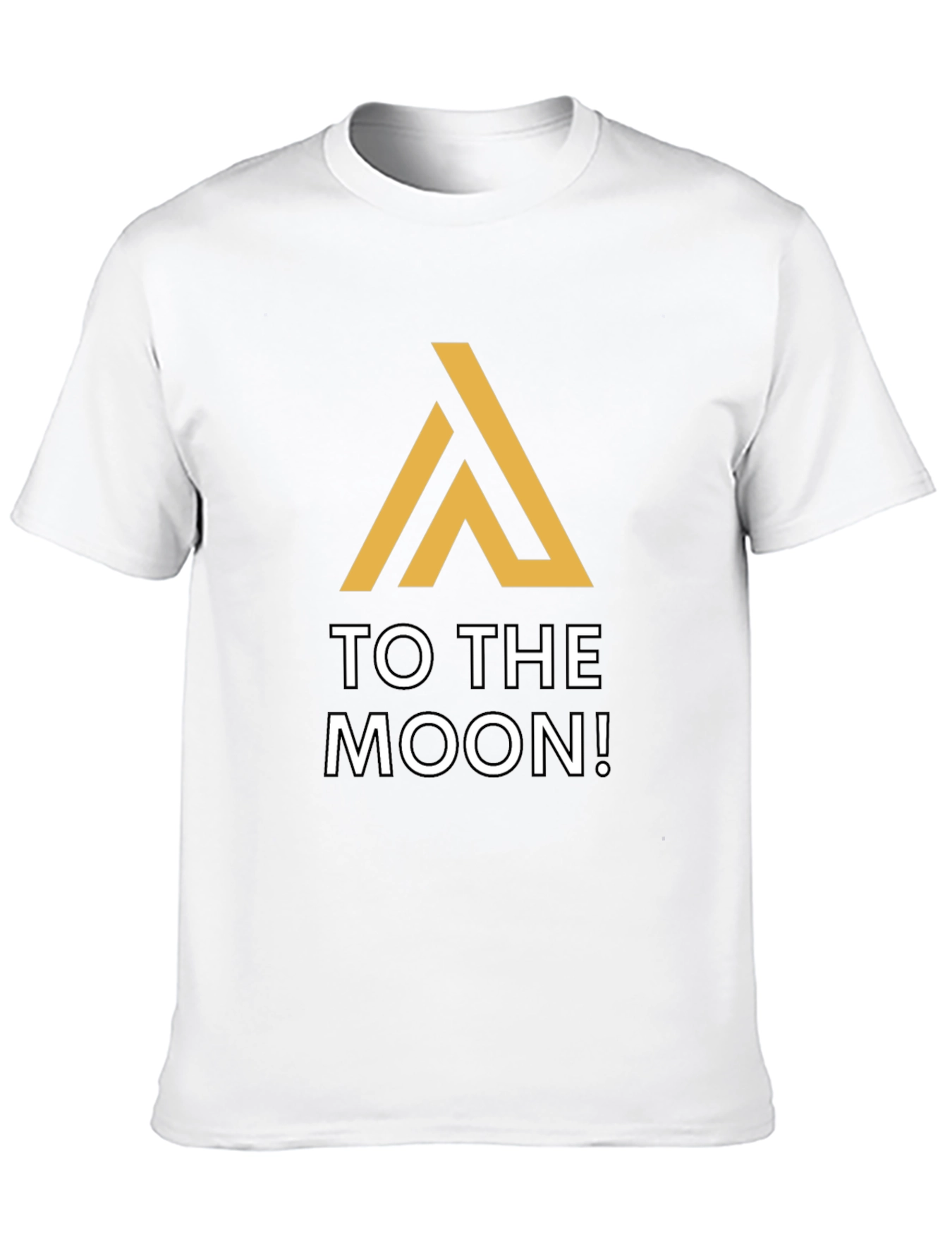 To The Moon Black Graphic Tee