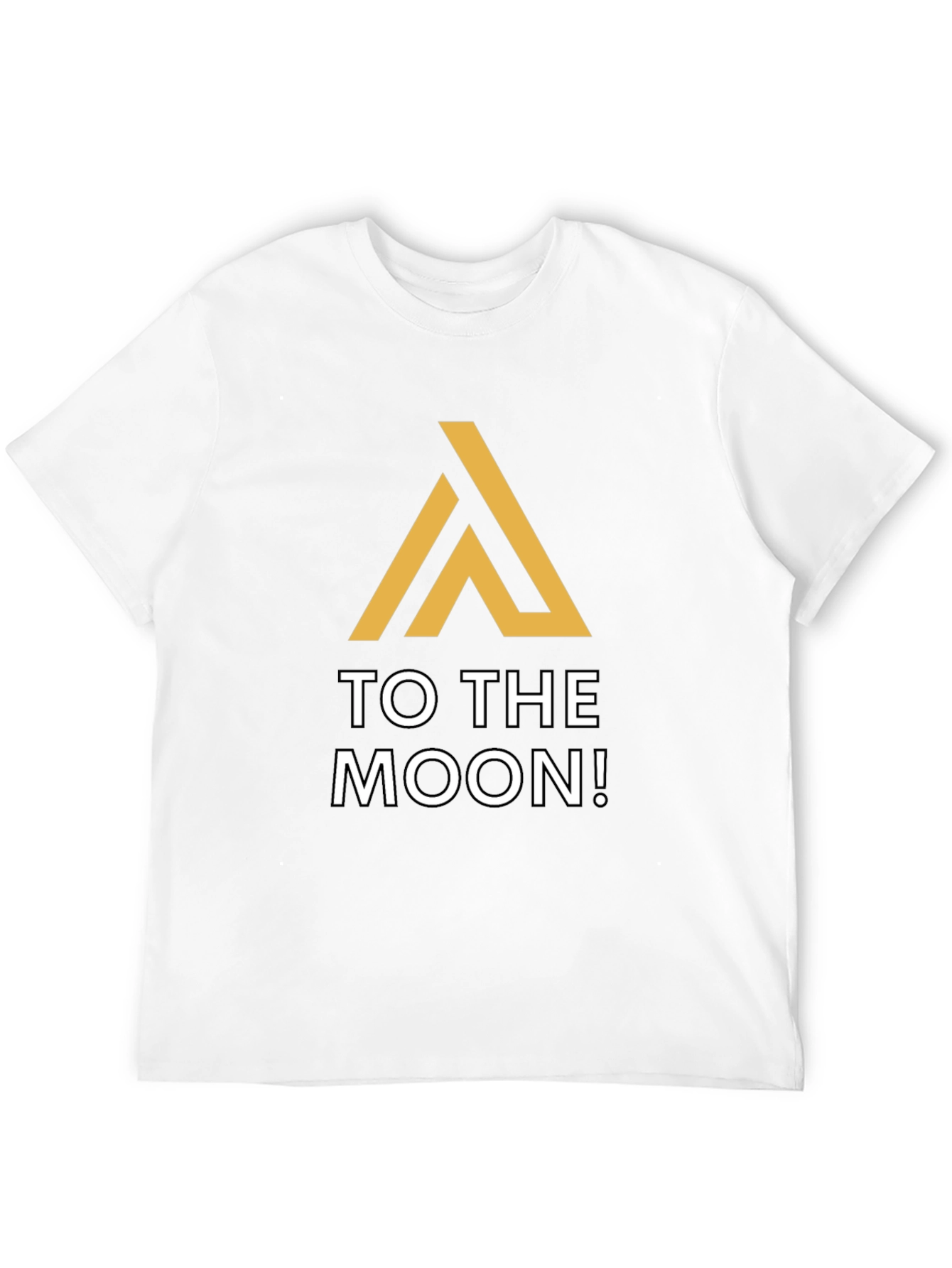 To The Moon Black Graphic Tee