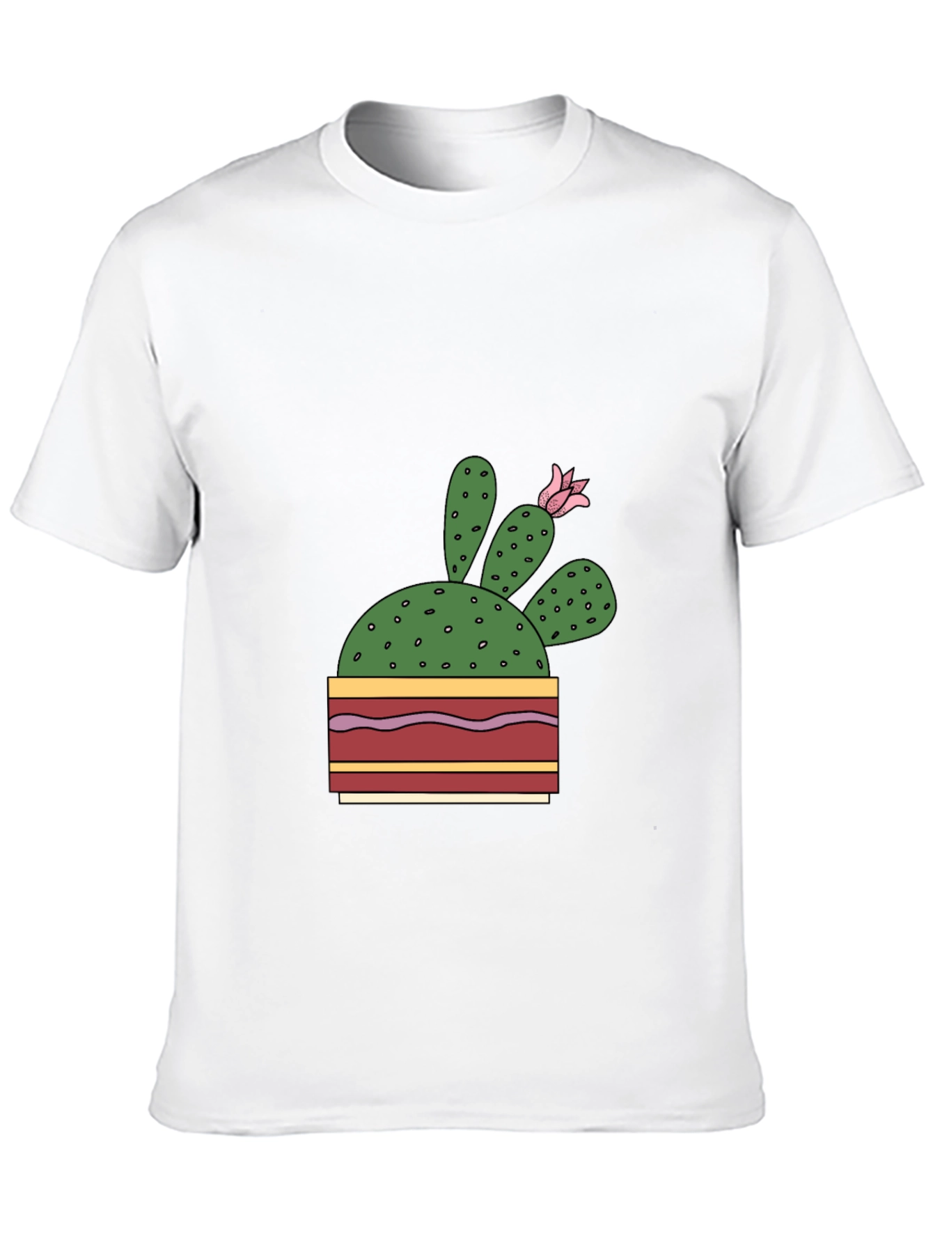 Cactus Flower Graphic T-Shirt