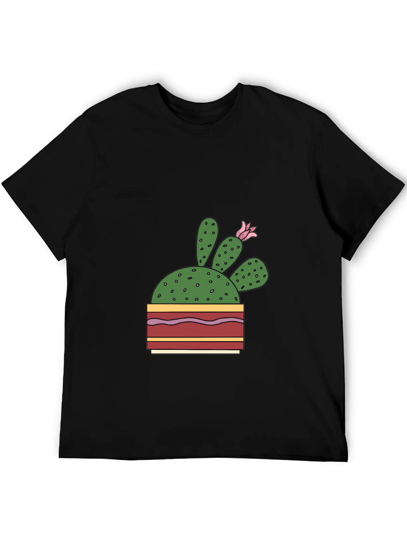 Cactus Flower Graphic T-Shirt