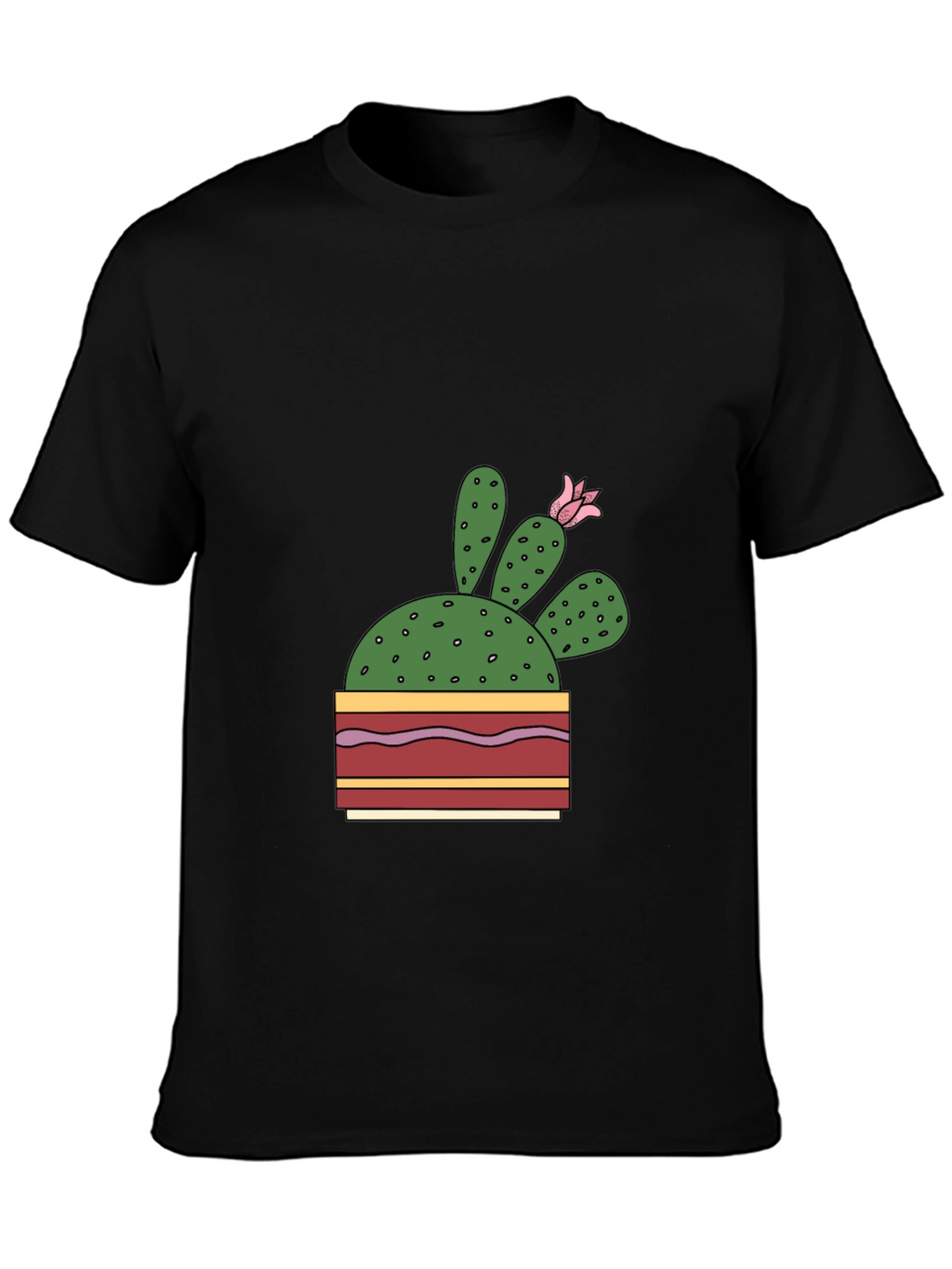 Cactus Flower Graphic T-Shirt