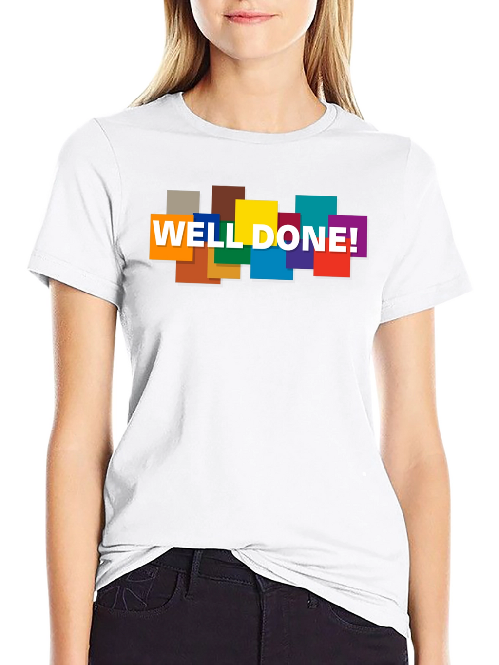 Well Done! Graphic Print Crew Neck T-Shirt