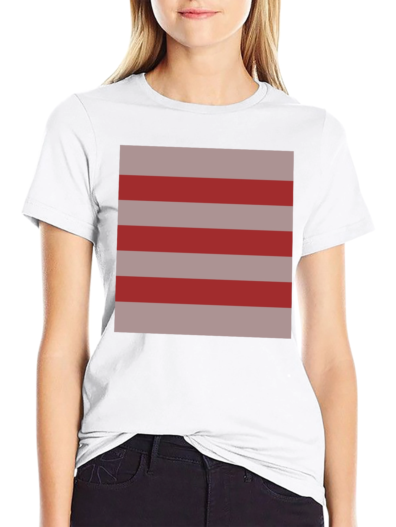 Striped Graphic Tee - Casual Comfort
