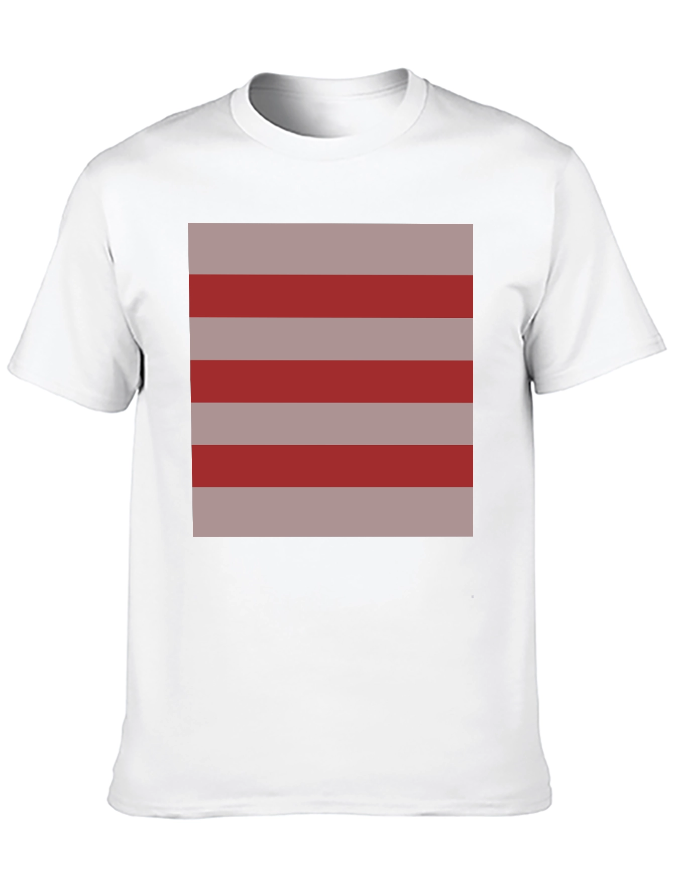 Striped Graphic Tee - Casual Comfort