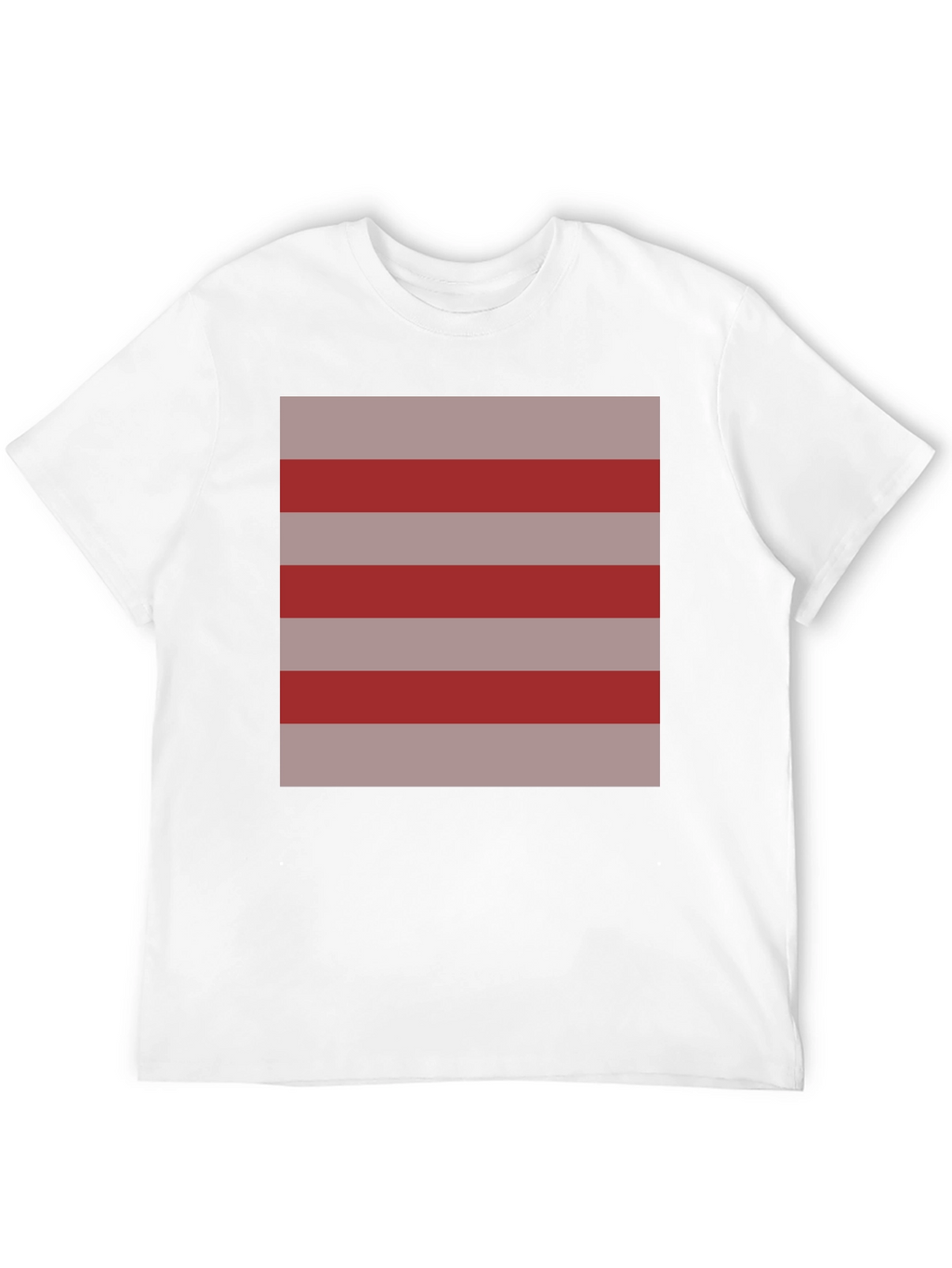 Striped Graphic Tee - Casual Comfort