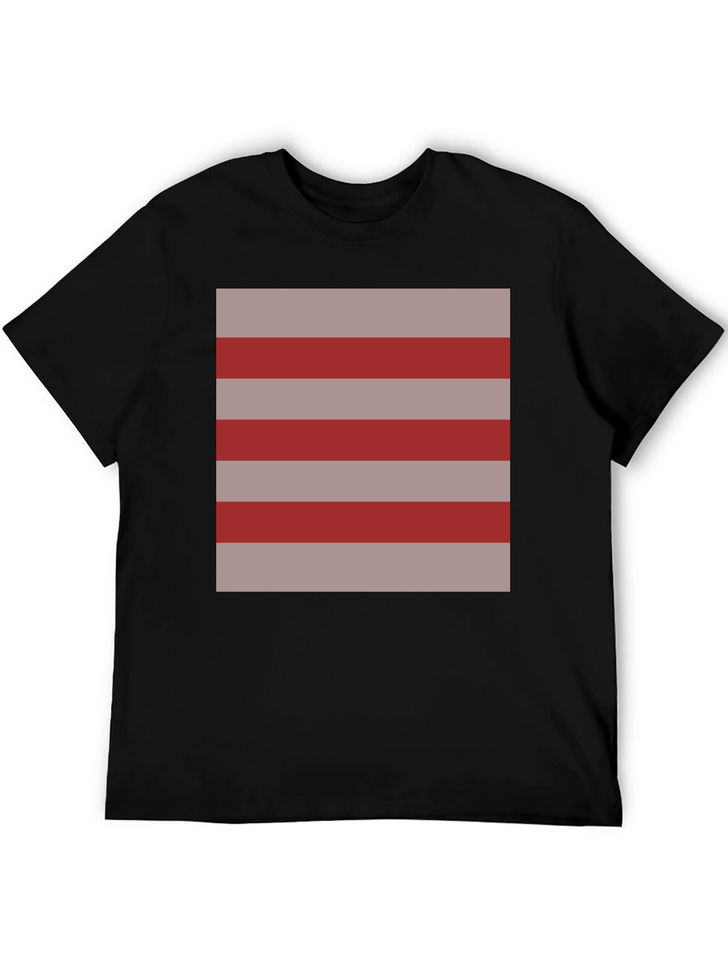 Striped Graphic Tee - Casual Comfort