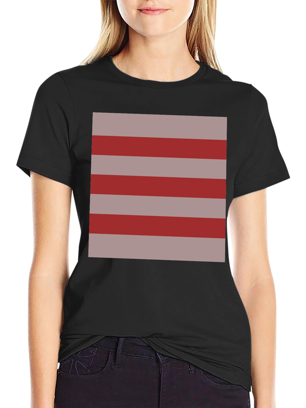 Striped Graphic Tee - Casual Comfort
