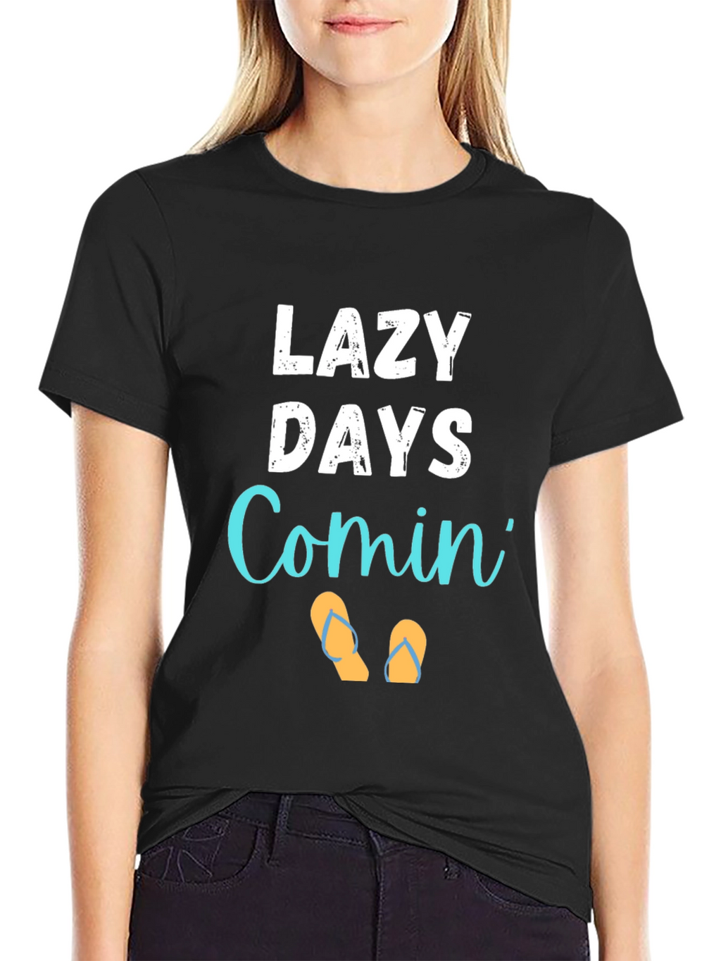 Lazy Days Comin Graphic Tee - Summer Vibes