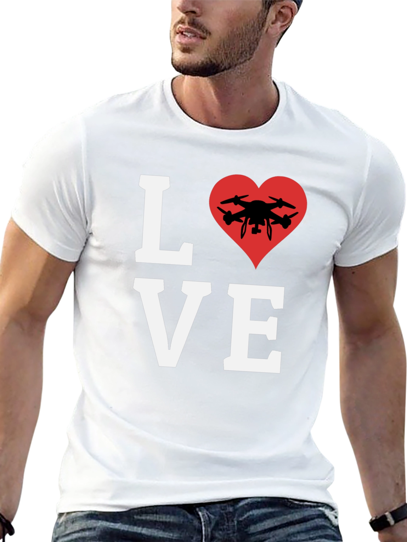 Drone Lover T-Shirt - Pilot Heart Tee