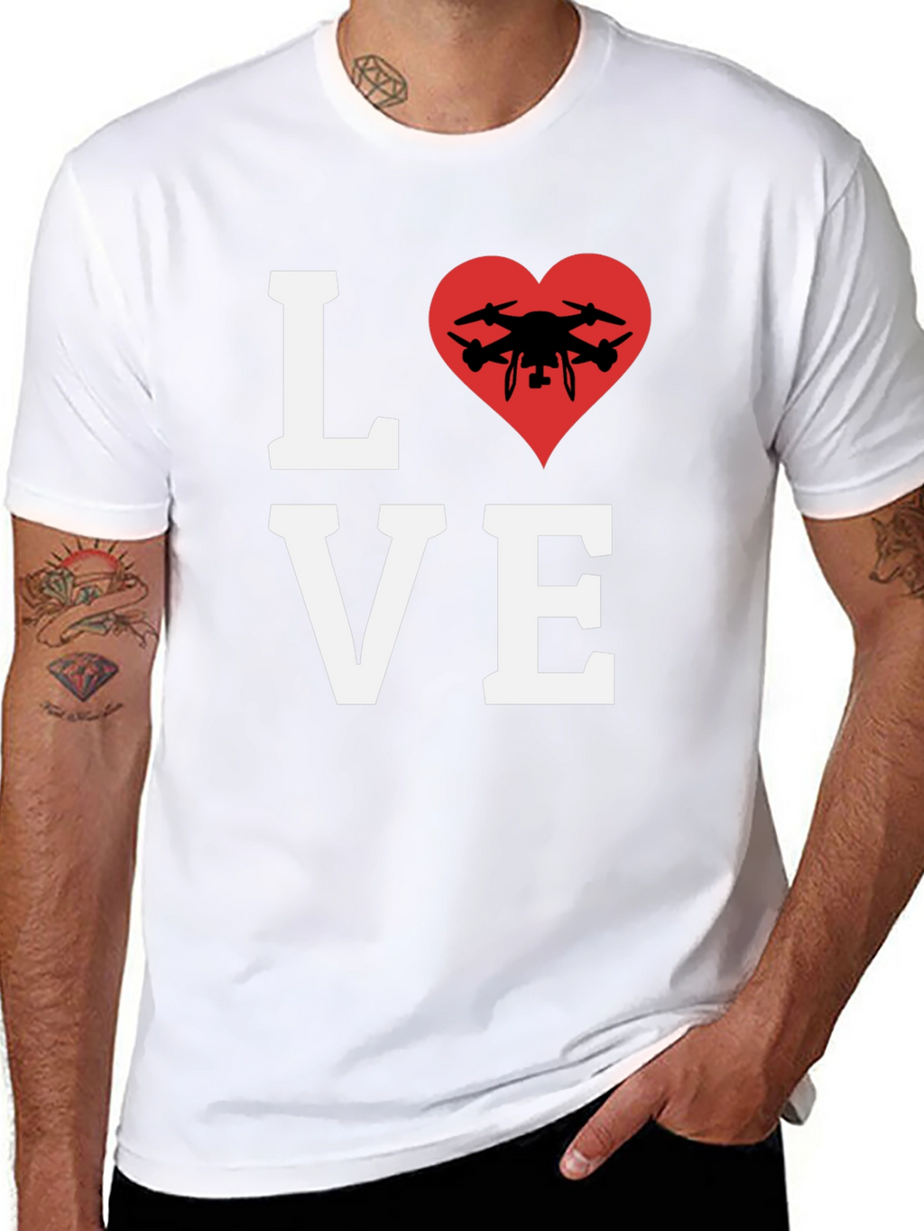 Drone Lover T-Shirt - Pilot Heart Tee