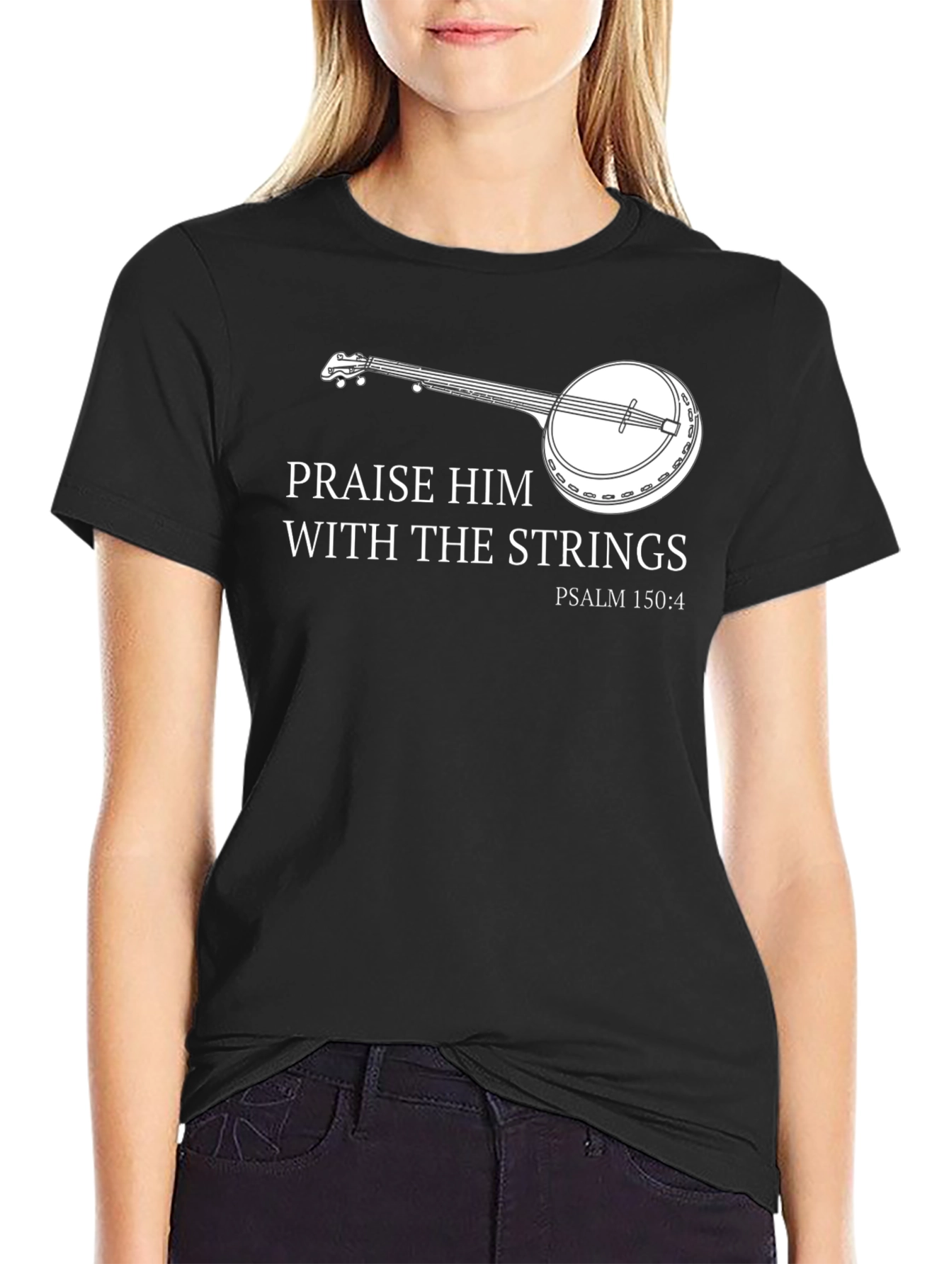 Praise Him With Strings Banjo T-Shirt