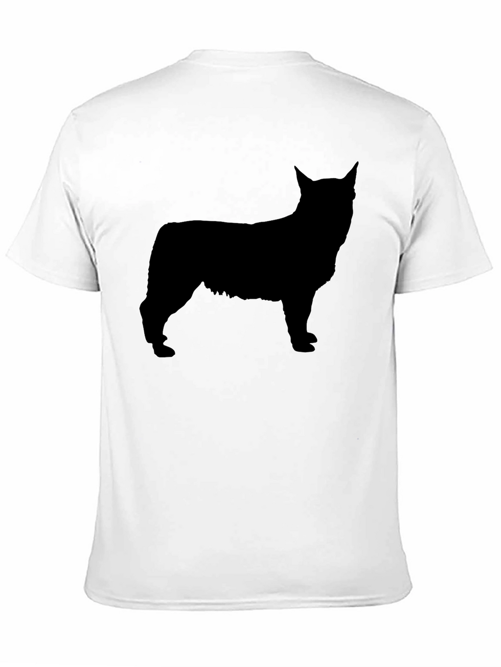 Silhouette Dog Graphic Black T-Shirt