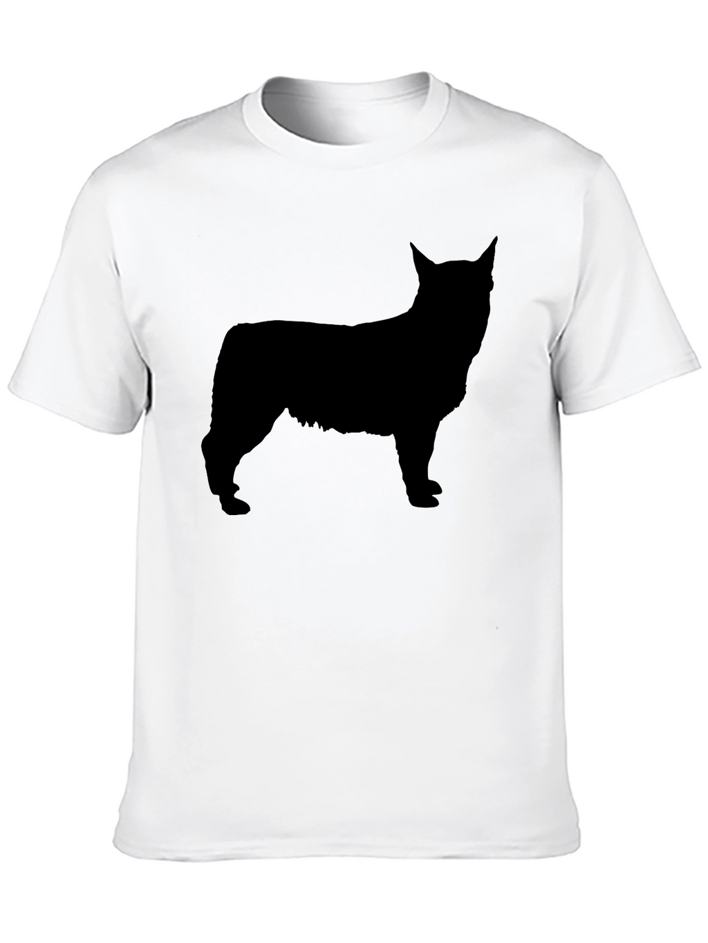 Silhouette Dog Graphic Black T-Shirt