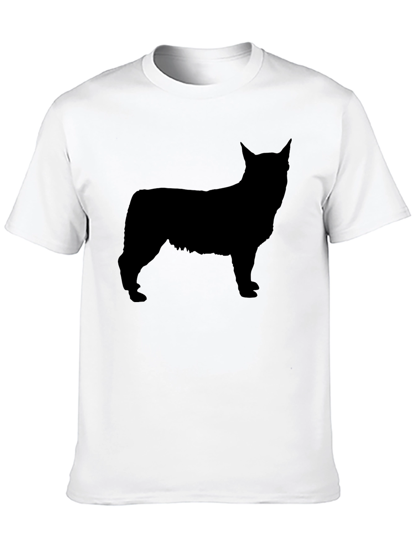 Silhouette Dog Graphic Black T-Shirt