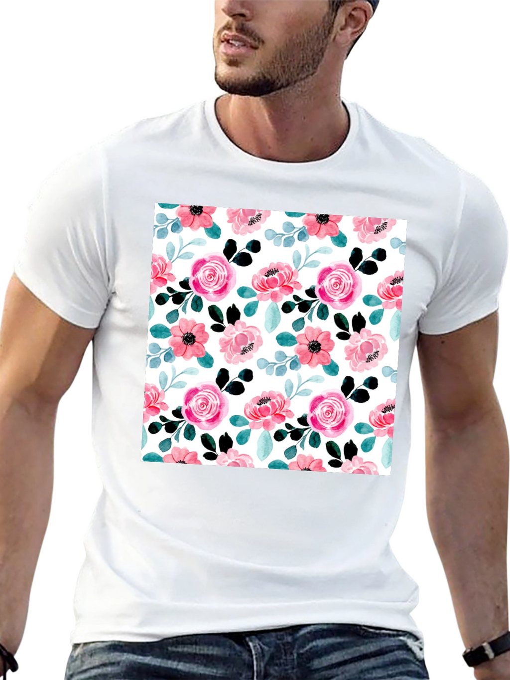 Floral Print Tee - Stylish & Comfortable