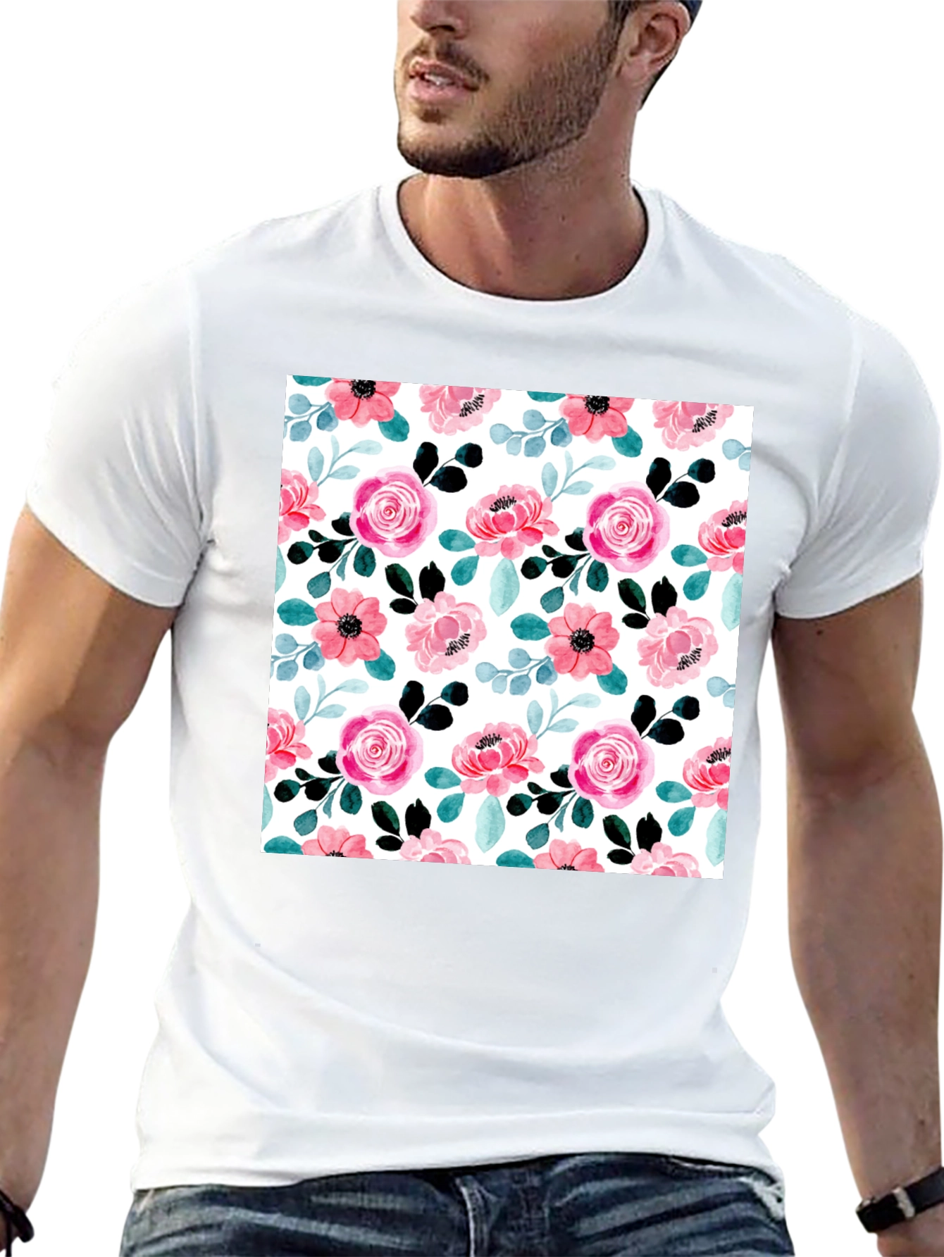 Floral Print Tee - Stylish & Comfortable
