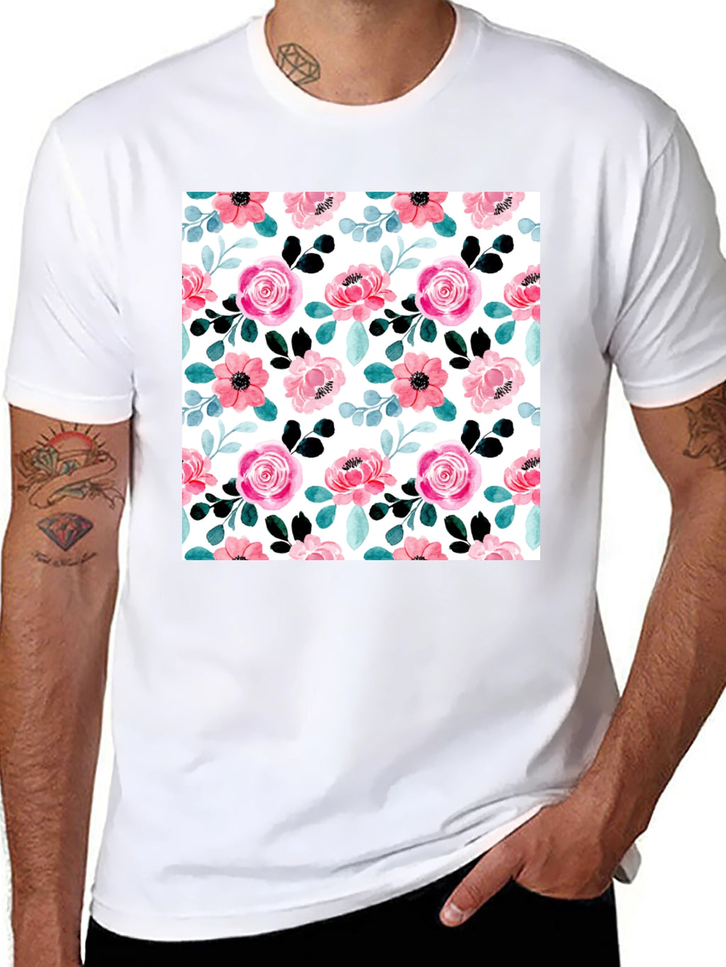 Floral Print Tee - Stylish & Comfortable