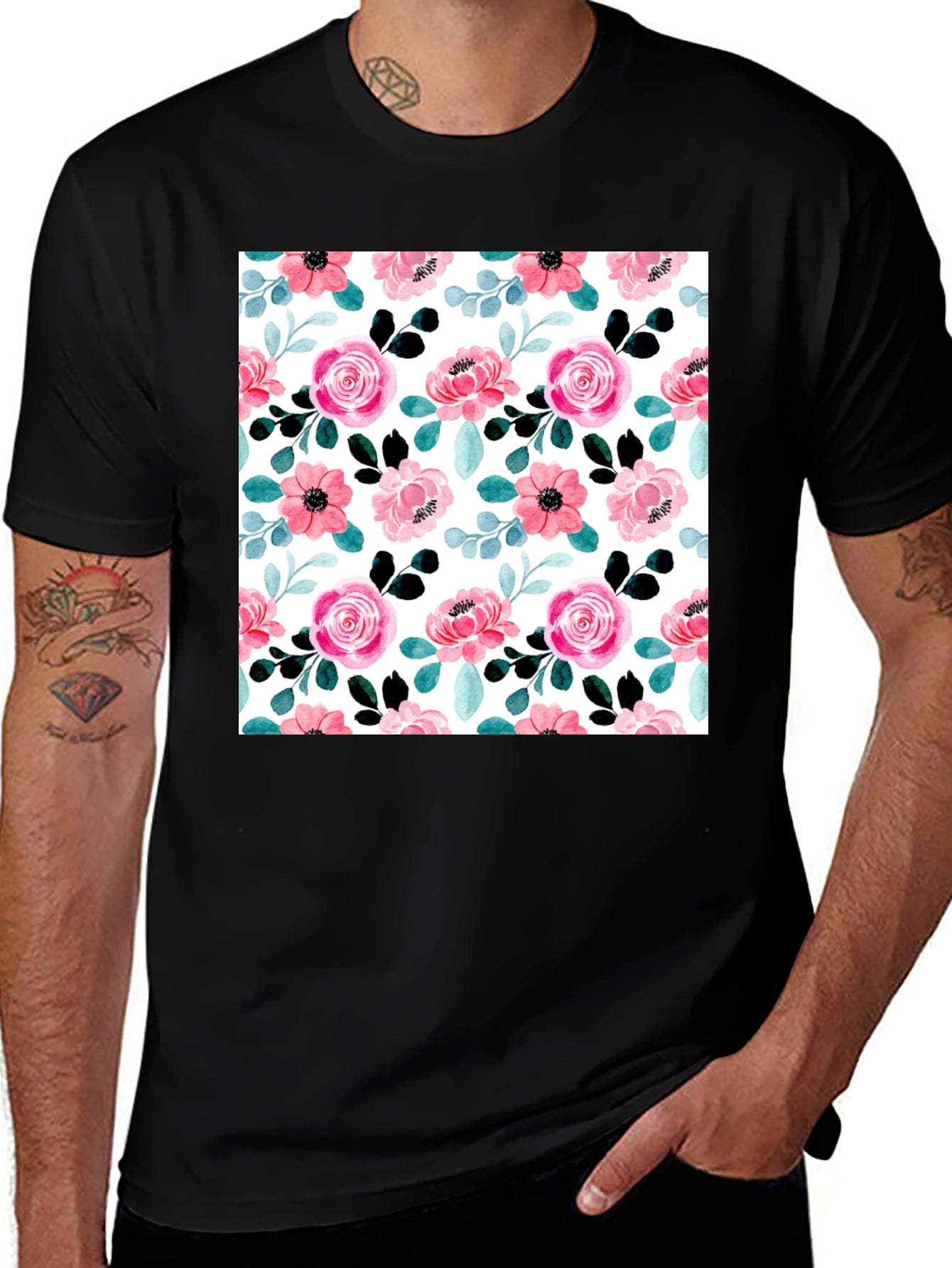 Floral Print Tee - Stylish & Comfortable
