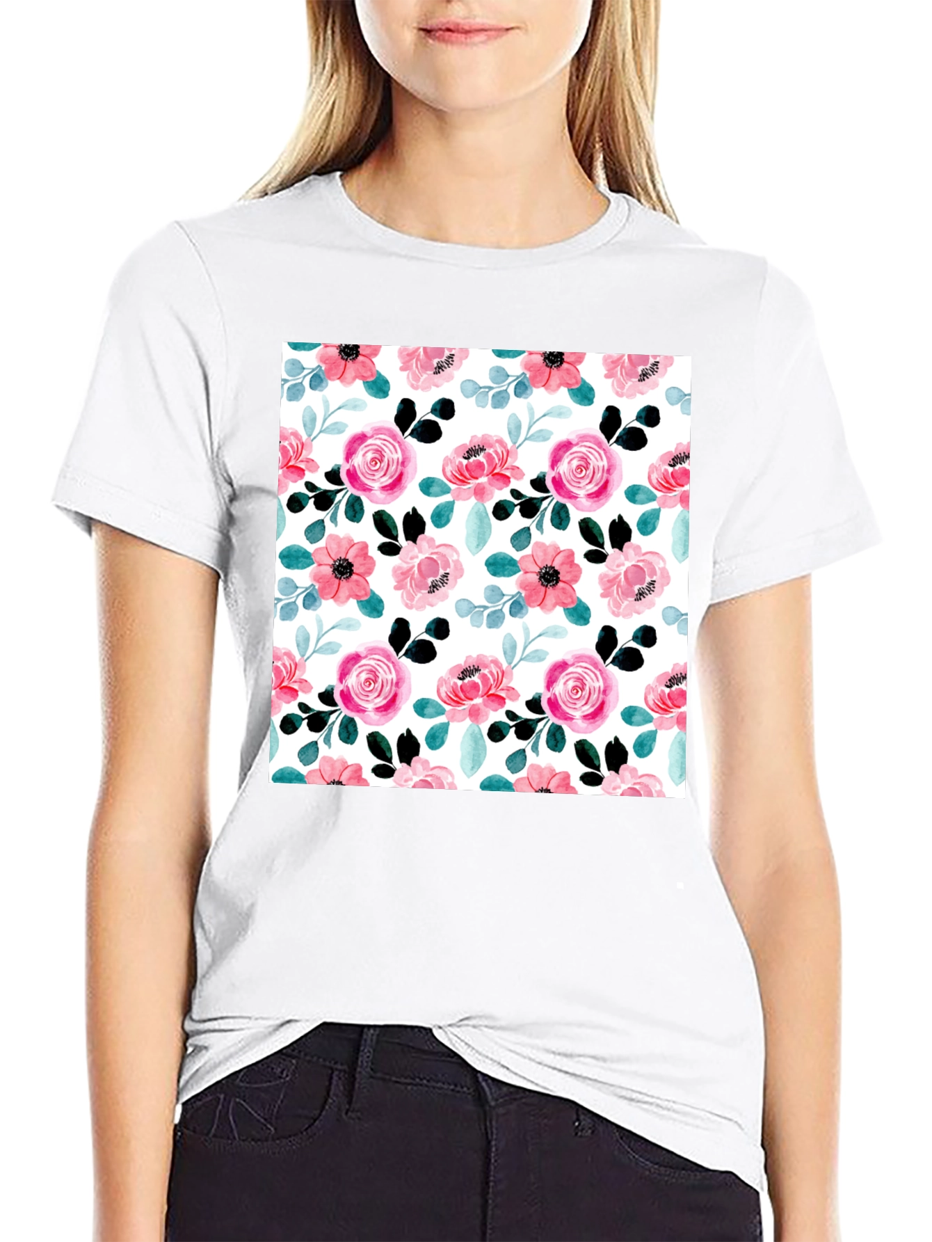 Floral Print Tee - Stylish & Comfortable