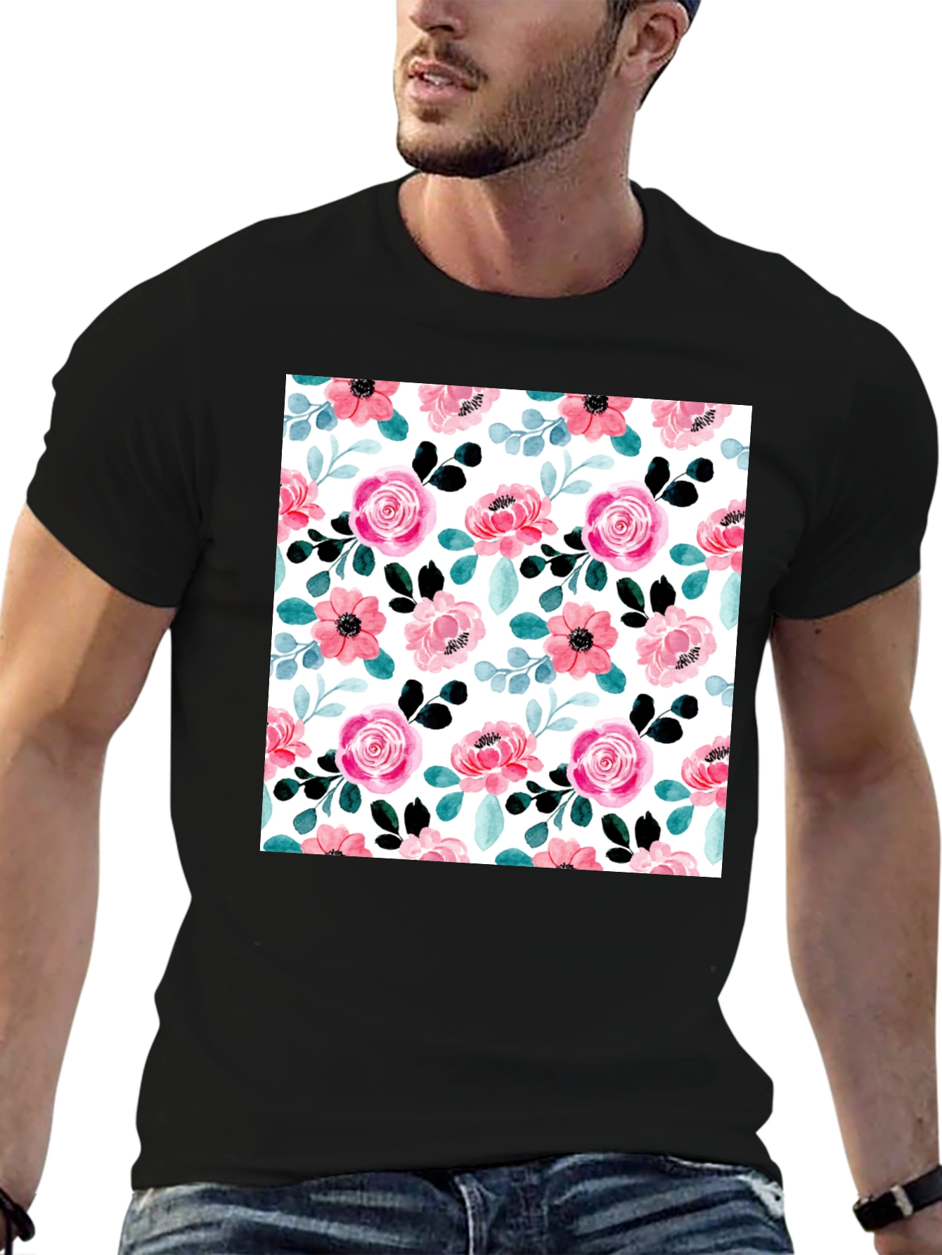 Floral Print Tee - Stylish & Comfortable
