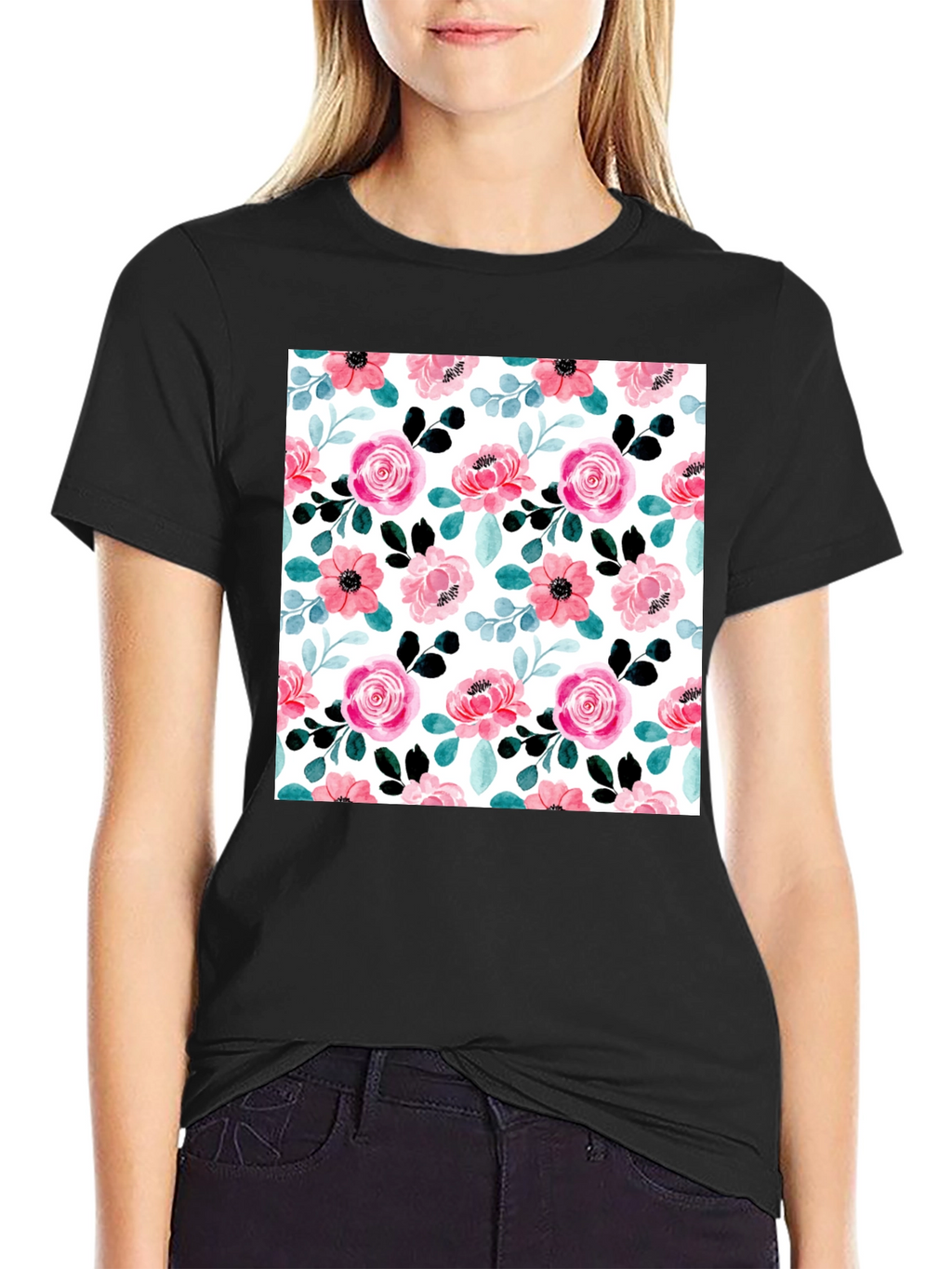 Floral Print Tee - Stylish & Comfortable