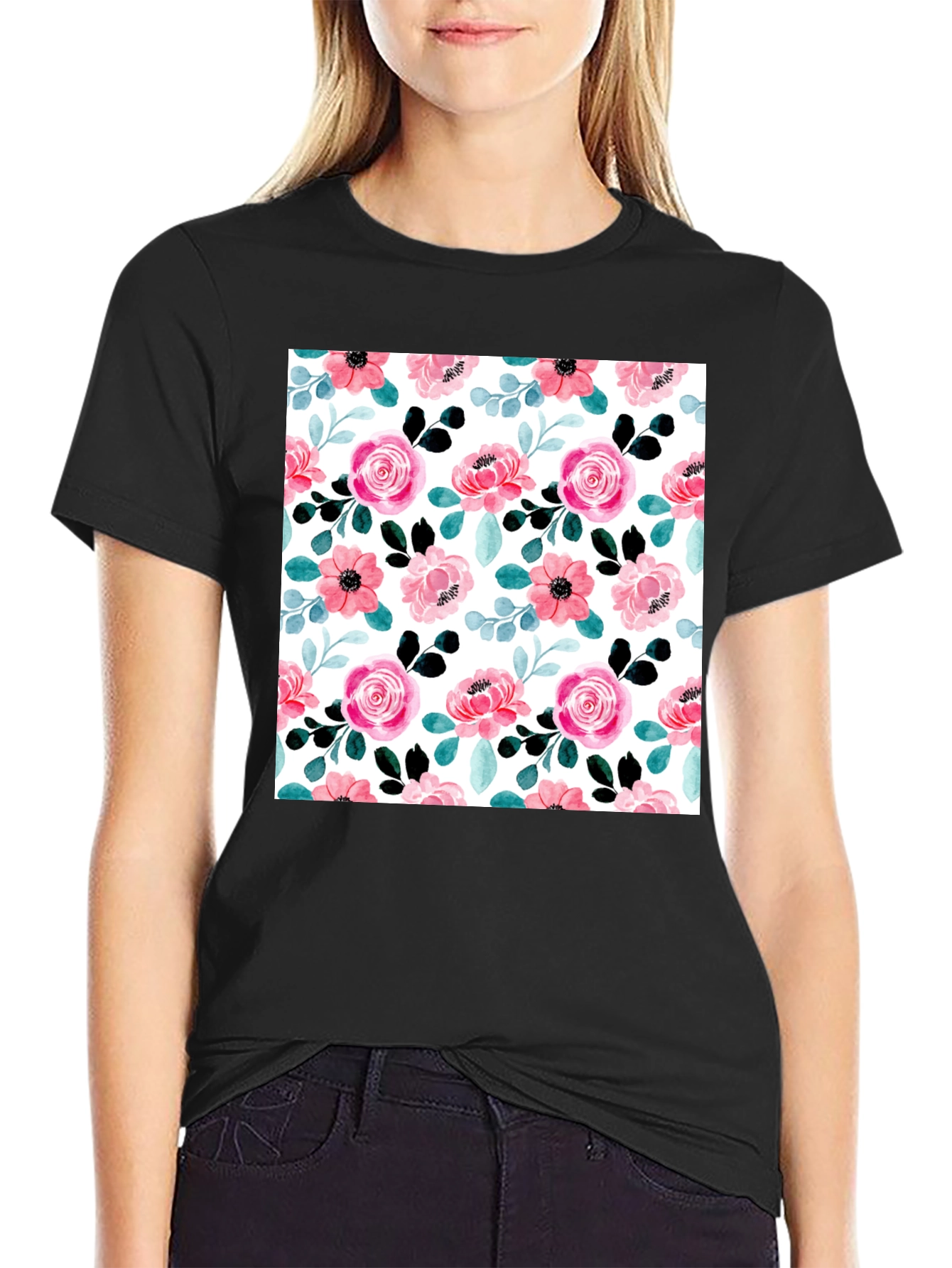 Floral Print Tee - Stylish & Comfortable