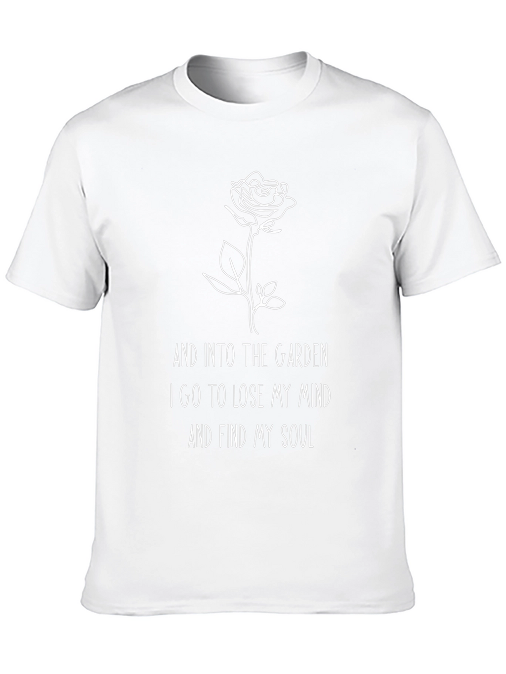 Garden Mind Soul Graphic T-Shirt - Black
