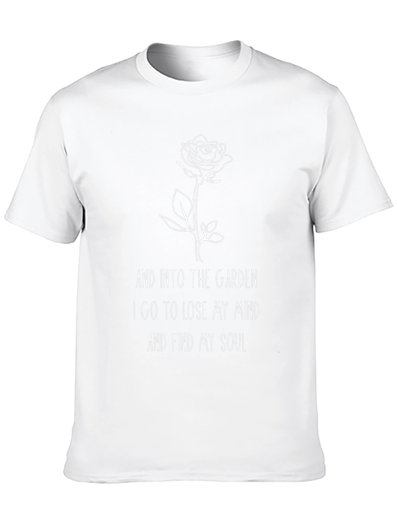 Garden Mind Soul Graphic T-Shirt - Black