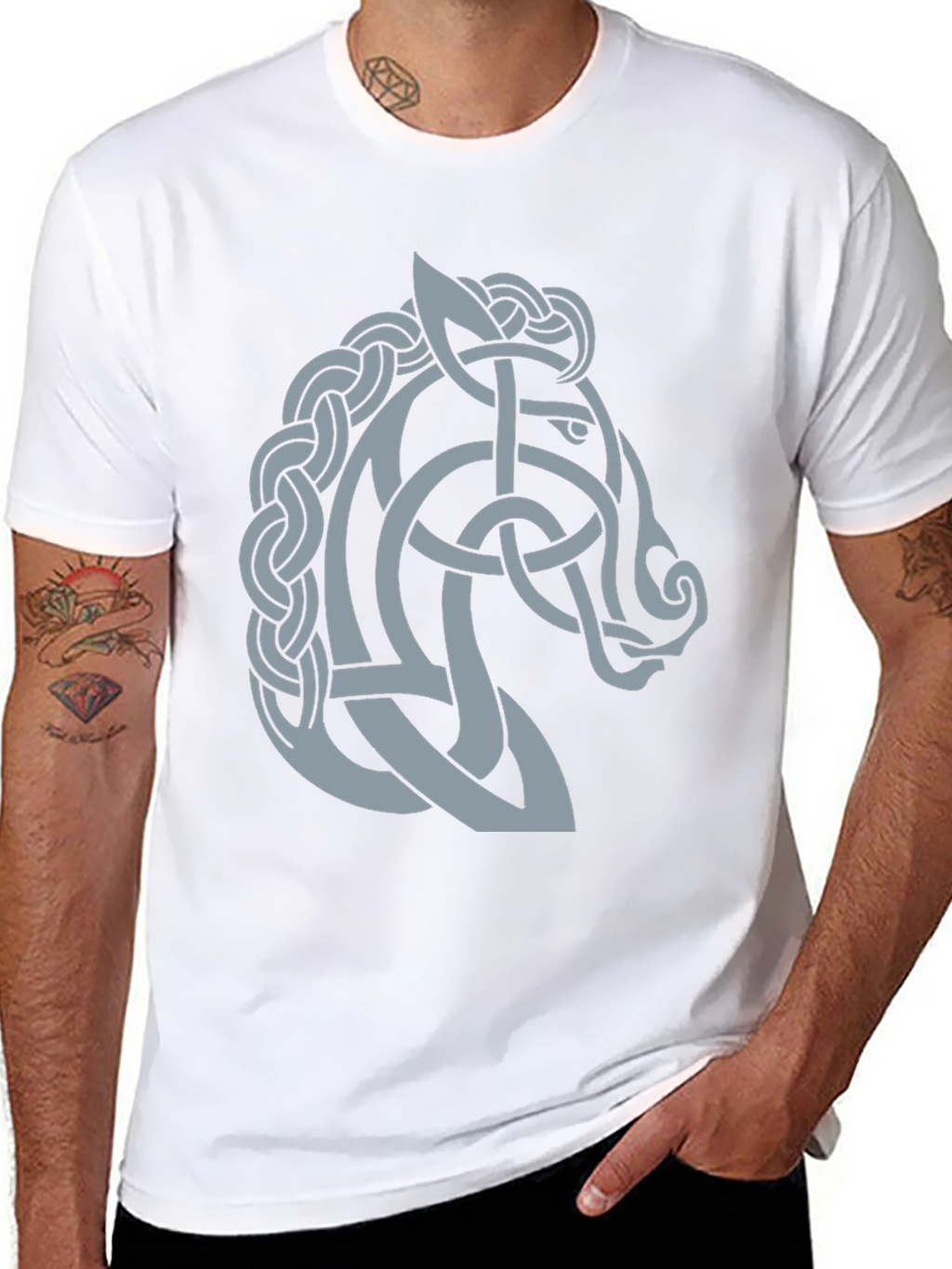 Celtic Knot Horse T-Shirt - Stylish Graphic Tee