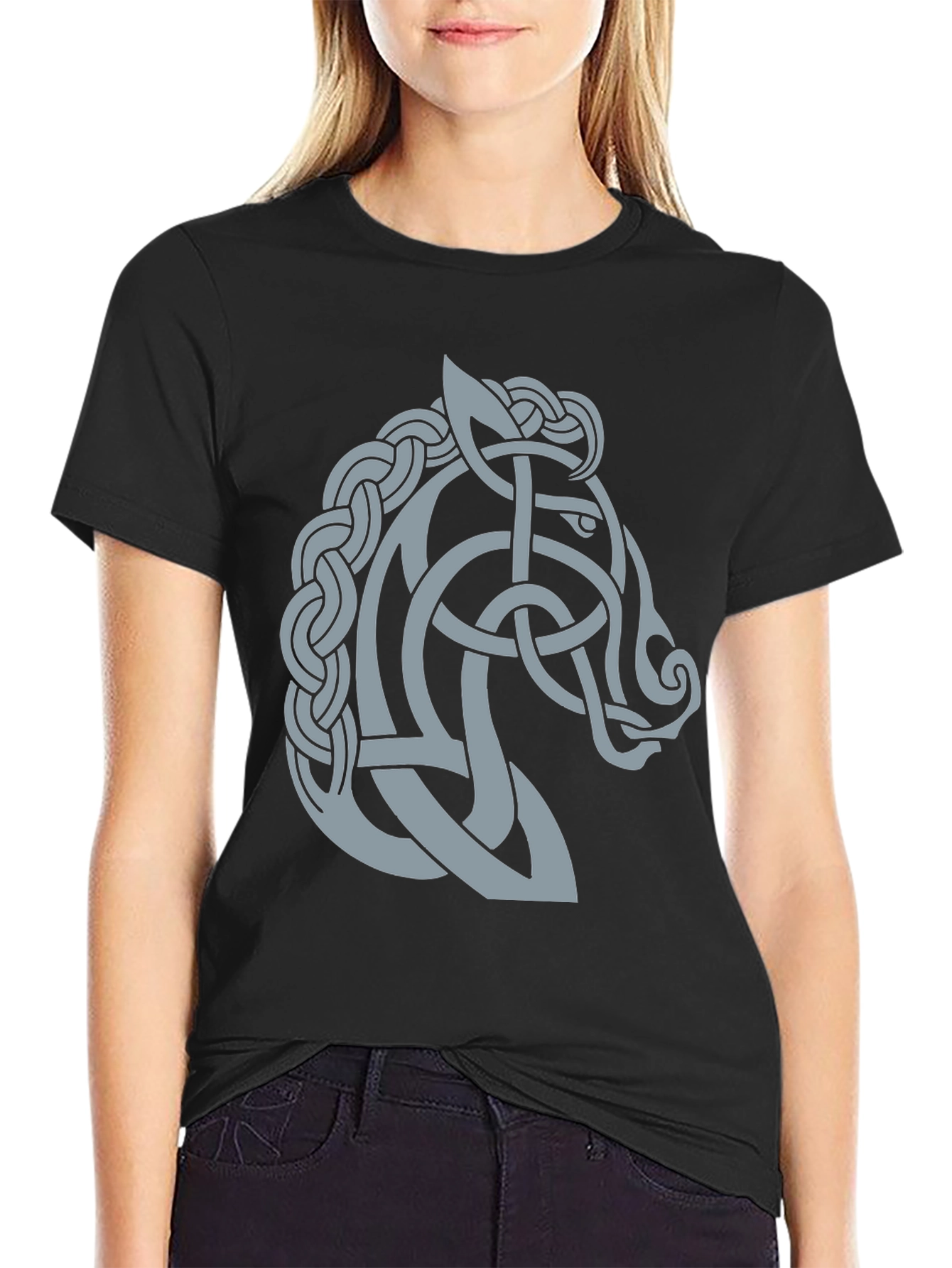 Celtic Knot Horse T-Shirt - Stylish Graphic Tee