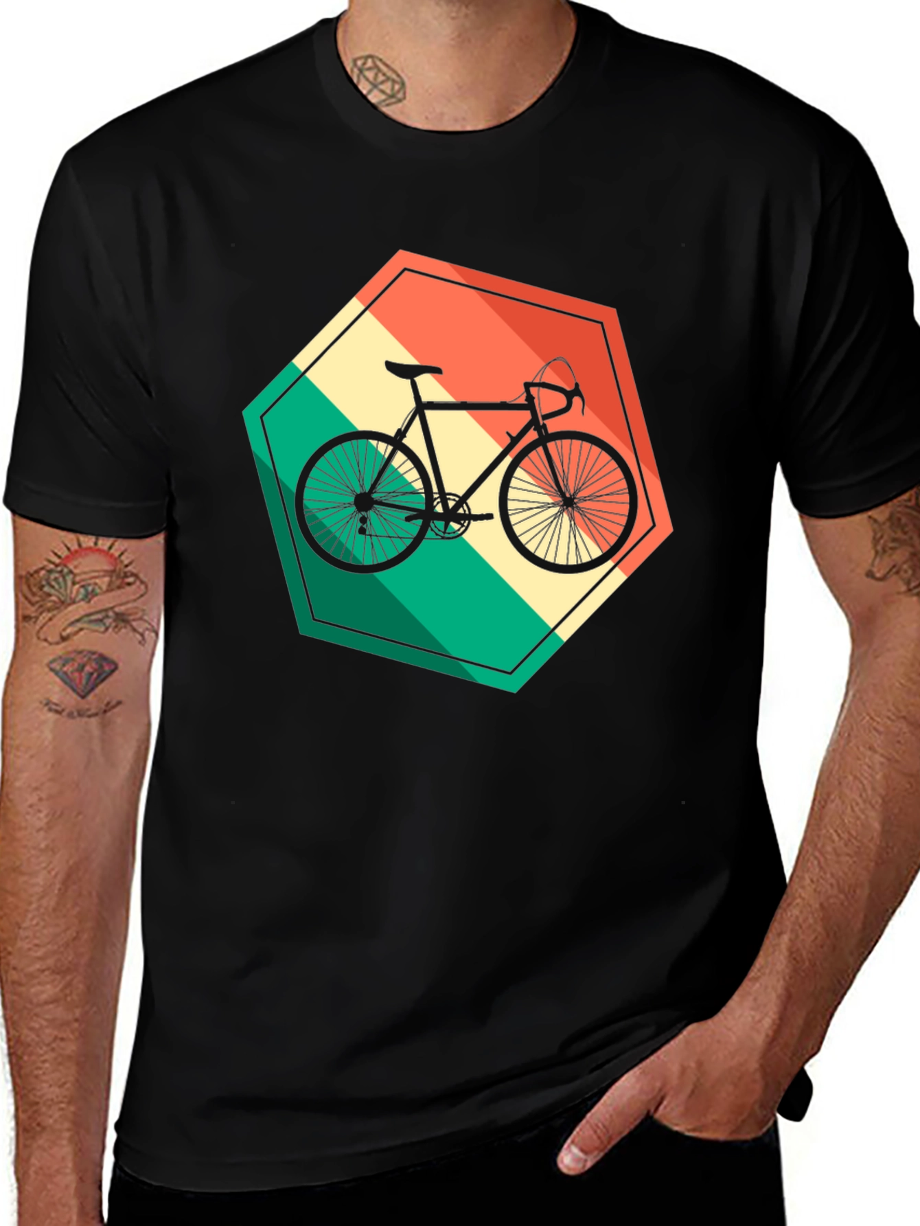 Retro Bike T-Shirt - Stylish Vintage Cycling Design