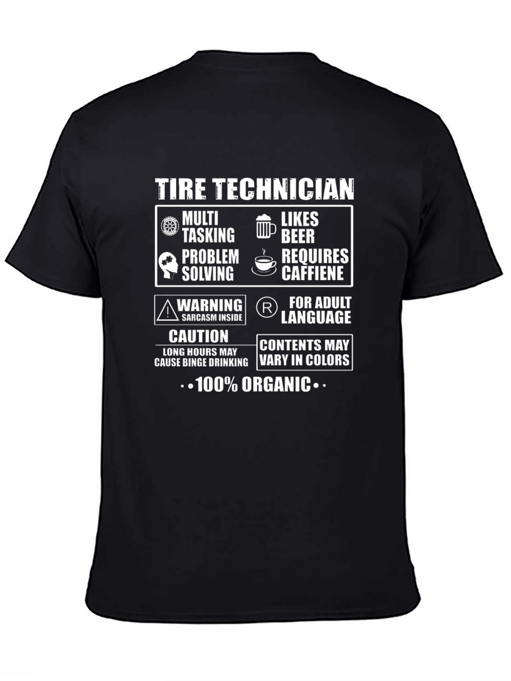 Tire Technician 100% Organic T-Shirt