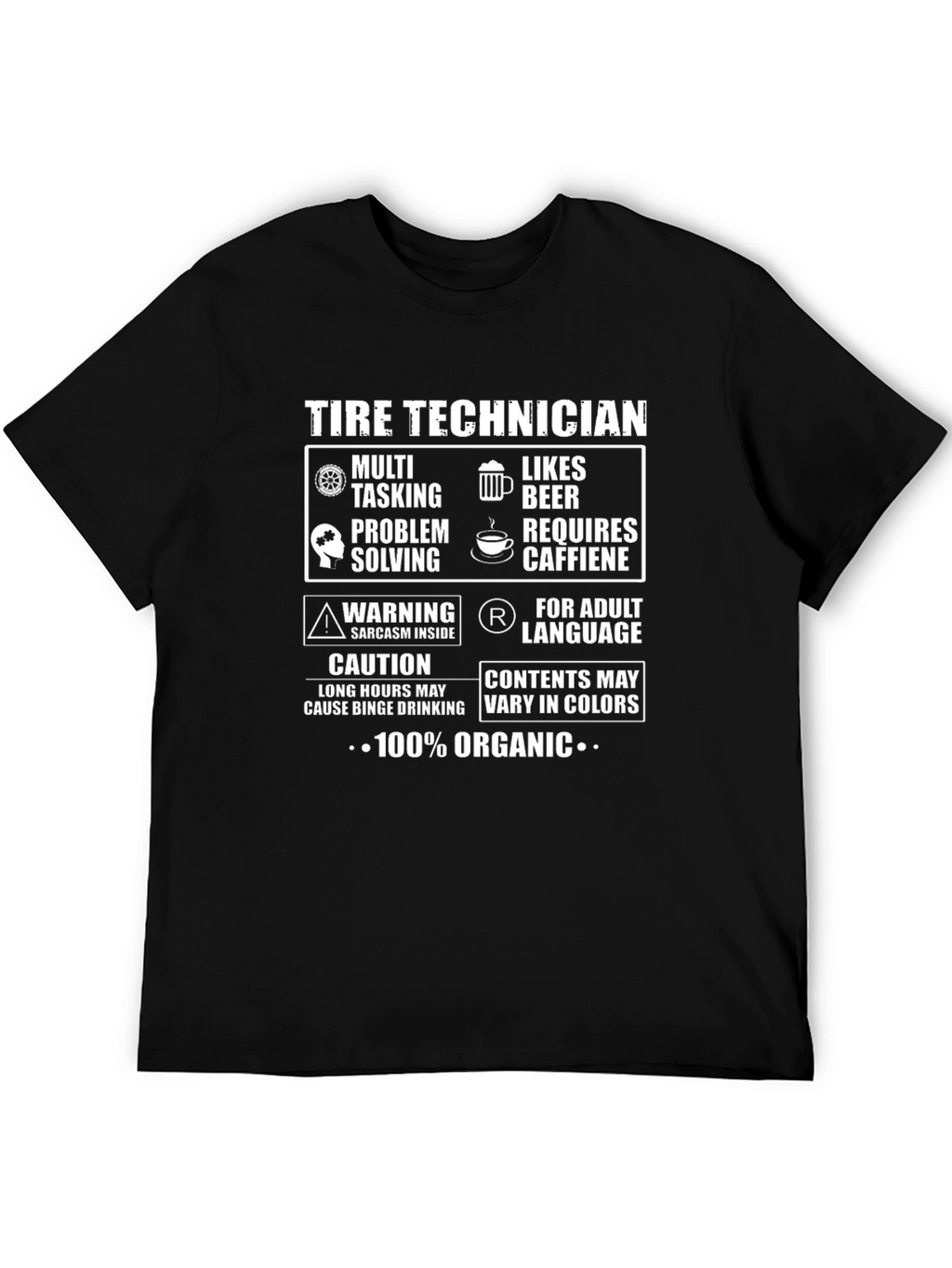 Tire Technician 100% Organic T-Shirt