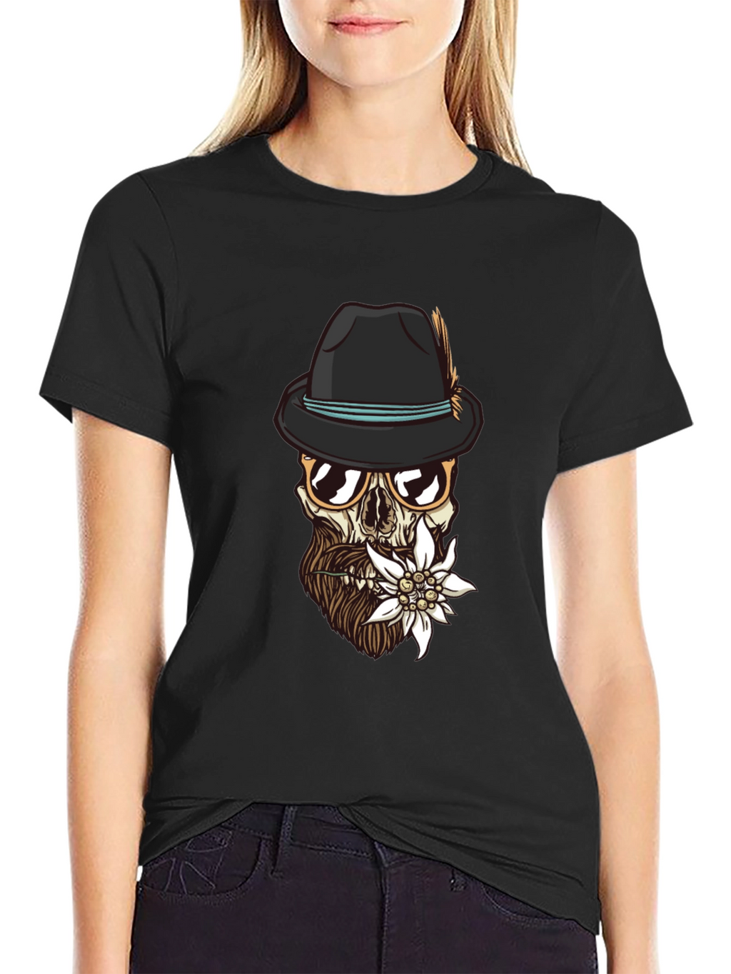 Edelweiss Skull Graphic Tee