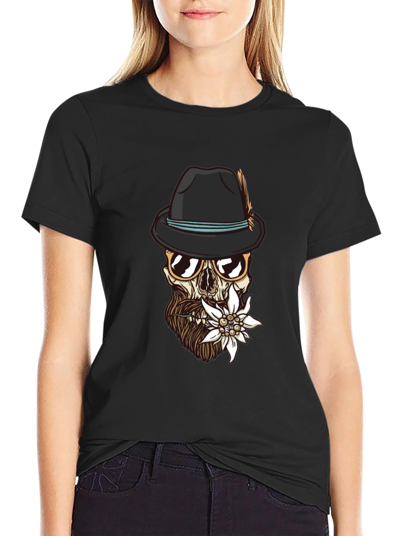 Edelweiss Skull Graphic Tee